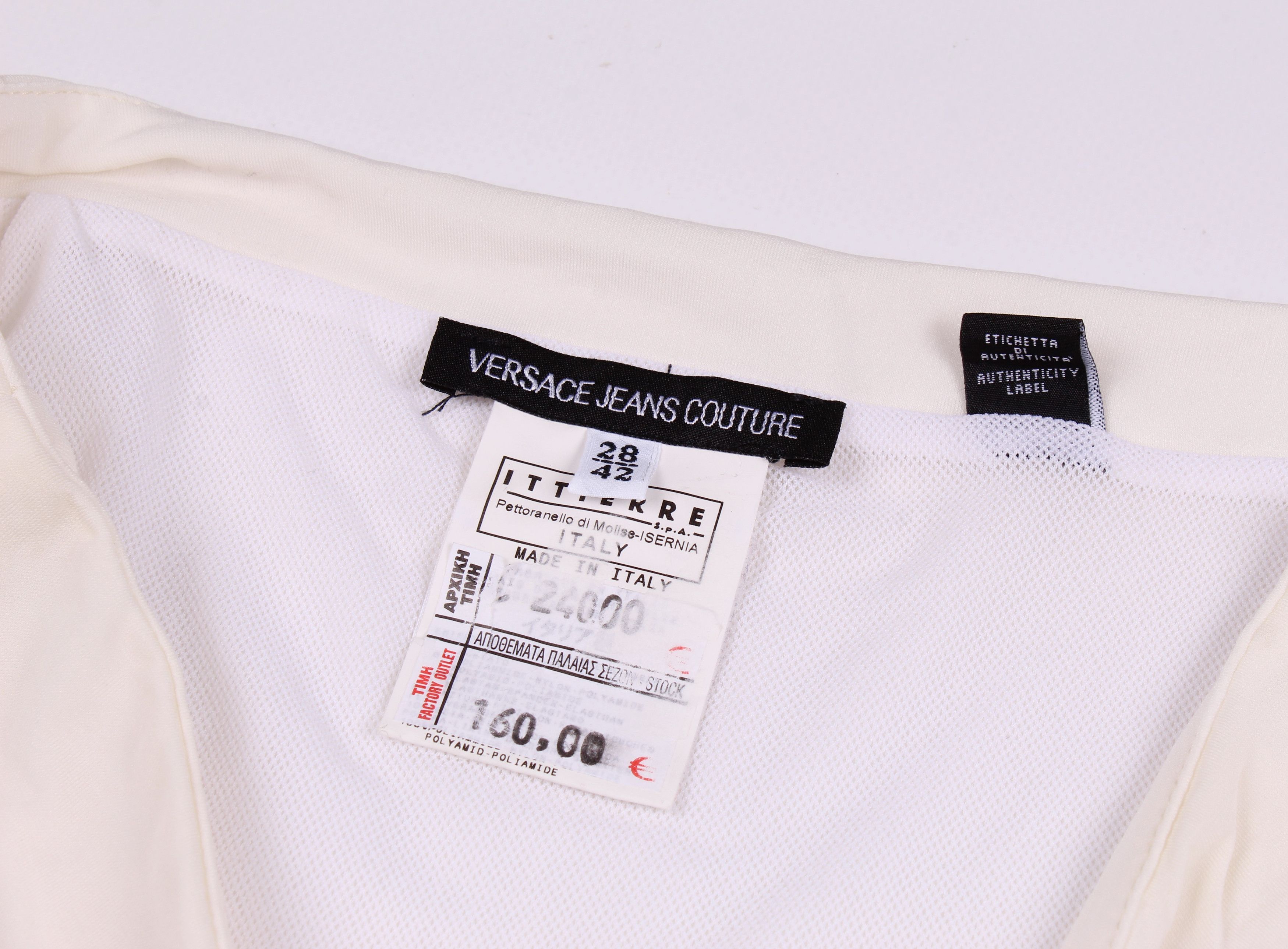 Versace Jeans Couture Vintage Versace Jeans Couture Milk Midi Skirt Size 30" / US 8 / IT 44 - 6 Thumbnail