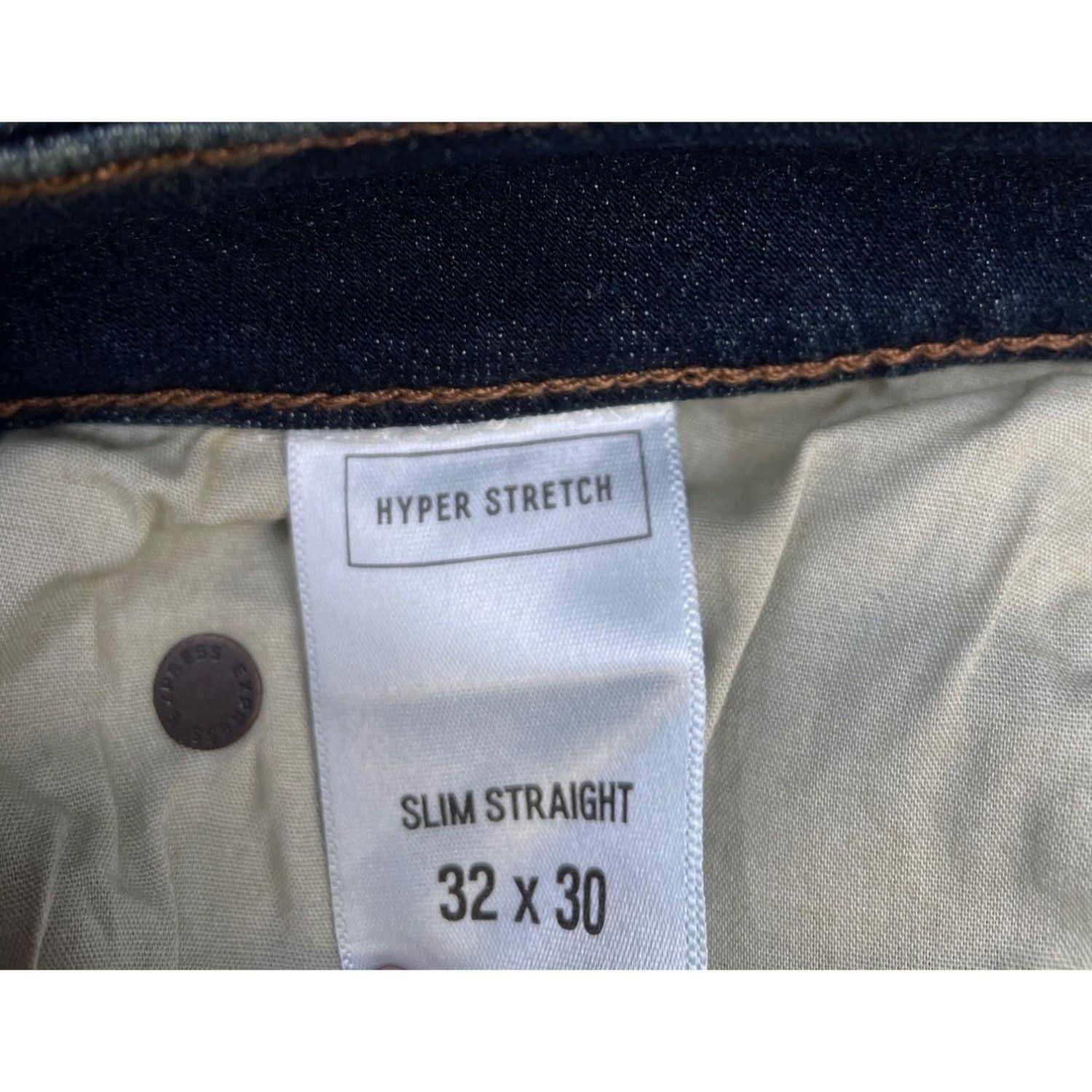 Express Express Mens Blue Jeans Slim Fit Hyper Stretch Size 32x30 SK Size US 32 / EU 48 - 4 Thumbnail