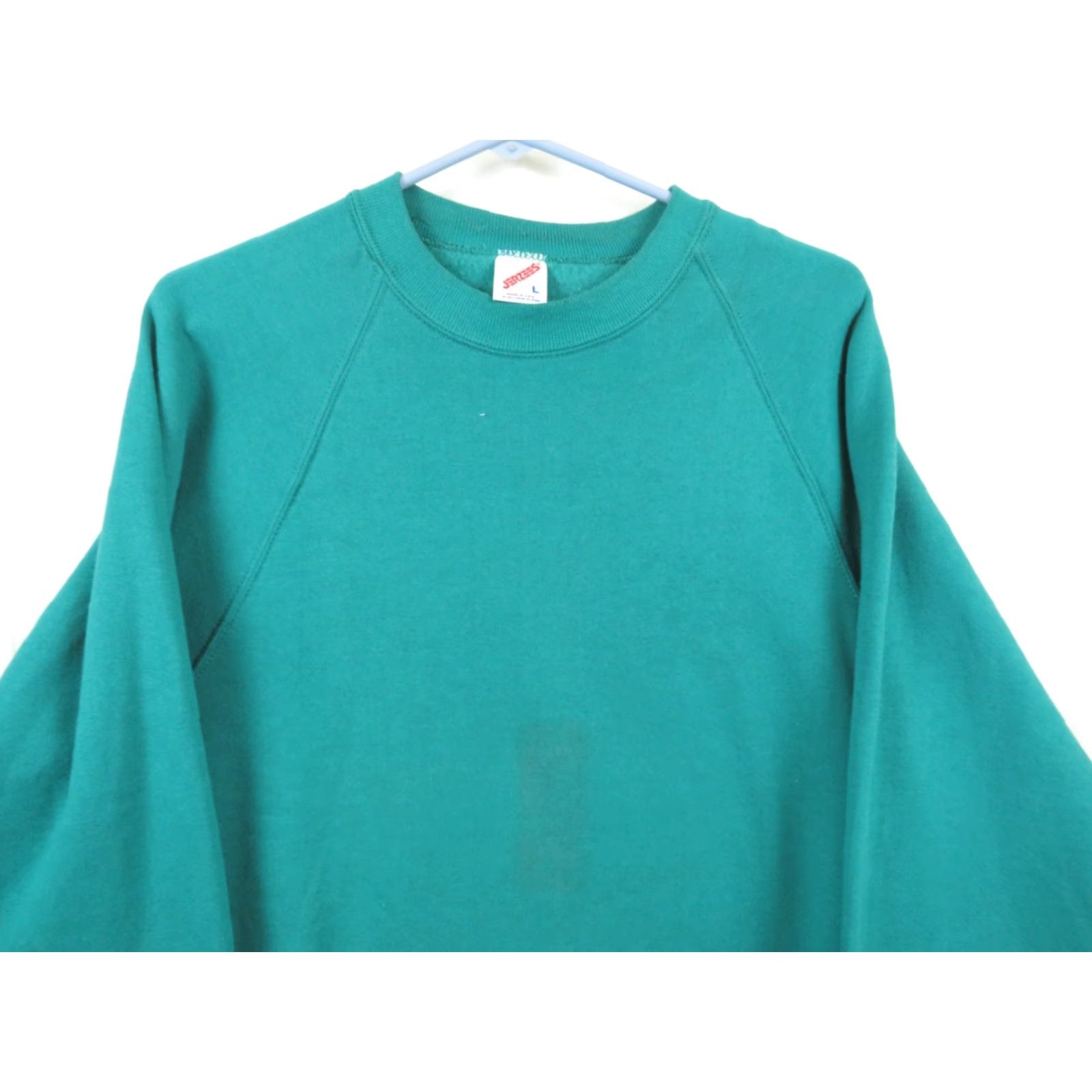 Jerzees VTG Jerzees Sweatshirt Made in the USA Mens L Green Crew Neck Long Sleeve Pullover Regular Fit Size US L / EU 52-54 / 3 - 3 Thumbnail
