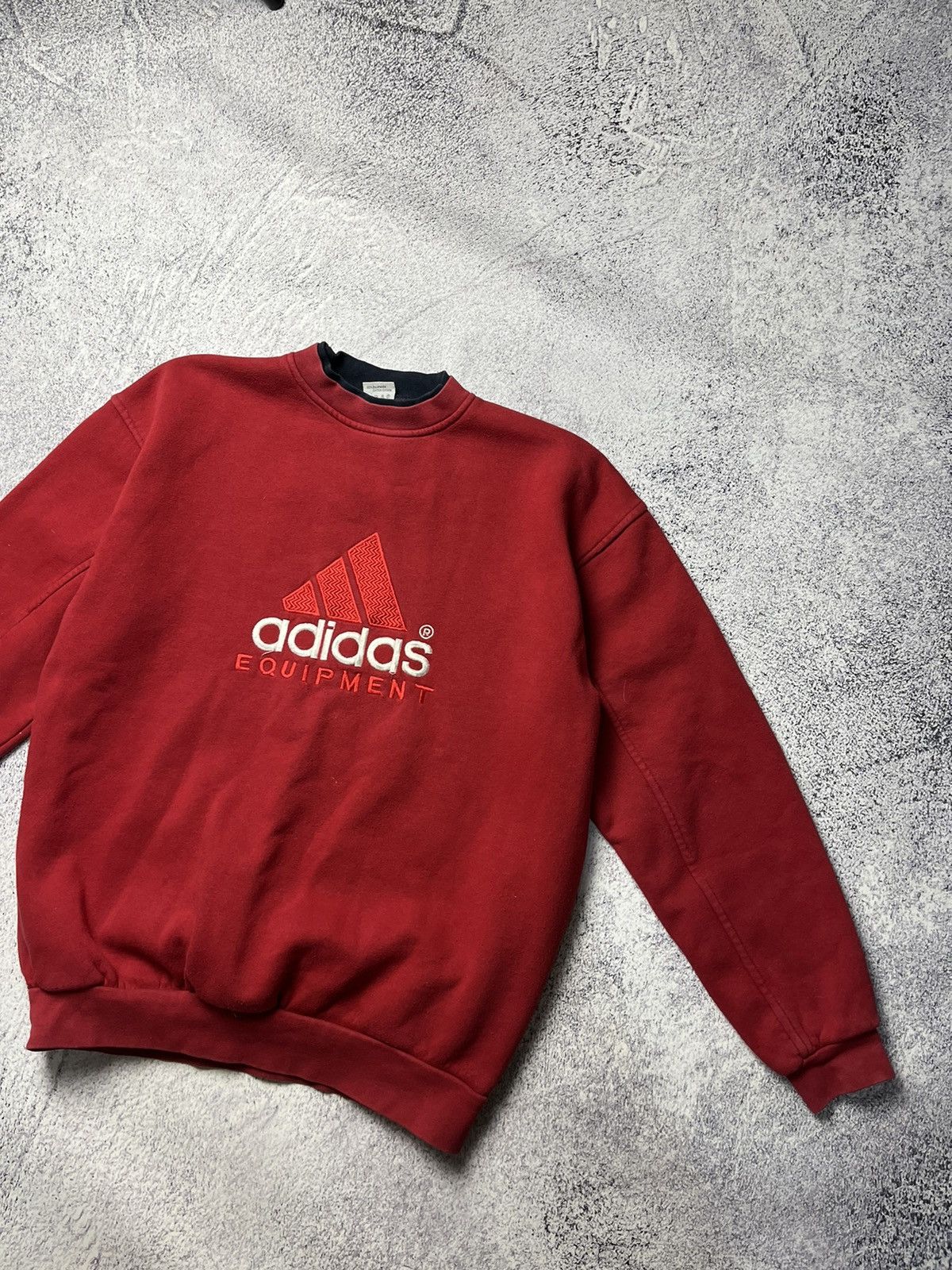 Adidas Vintage 90s Adidas Equipment Big Logo Spell Out Sweatshirt Size US S / EU 44-46 / 1 - 4 Thumbnail