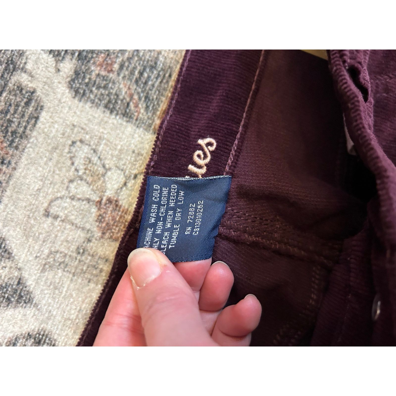 All Blues Fashion Bug, L.A. Blue NWT Purple Corduroy Pants, Sz 10 Size 32" / US 10 / IT 46 - 5 Thumbnail