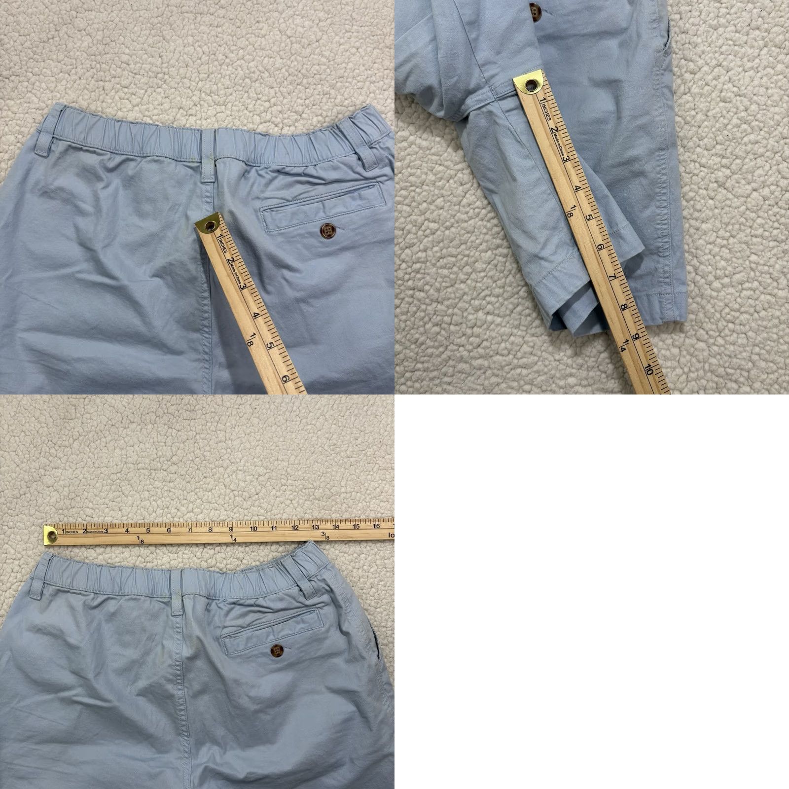 Chubbies Chubbies Shorts Mens Size M Blue Pull On Elastic Flat Front Chino 7" Inseam Size US 31 - 8 Thumbnail