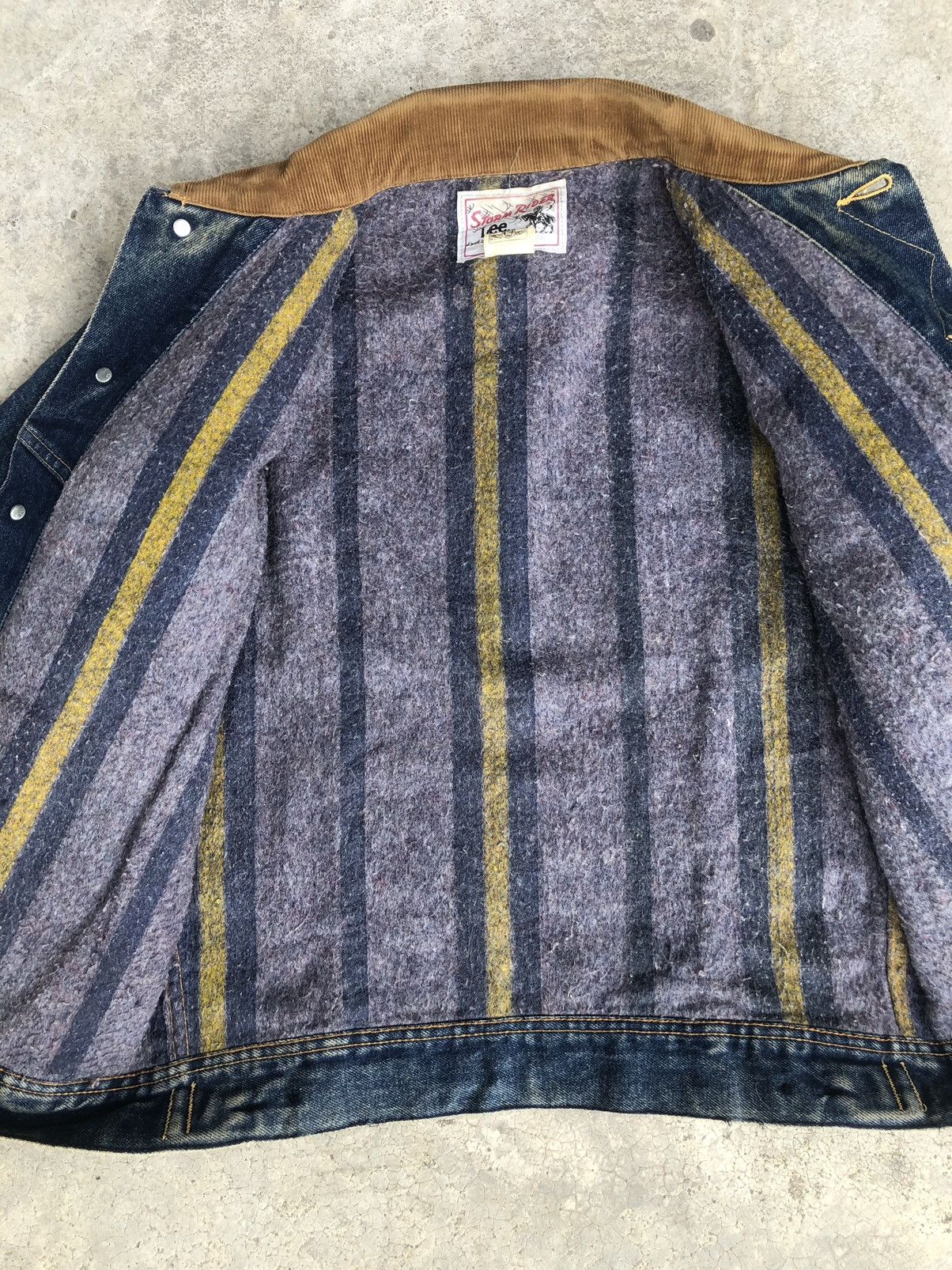 Vintage Vintage 70s Lee Storm Rider Blanked Lined Denim Jacket Size US M / EU 48-50 / 2 - 2 Thumbnail