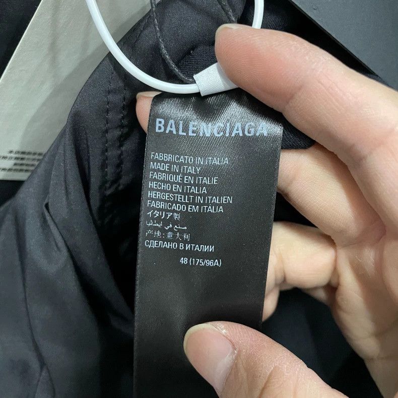 Balenciaga Balenciaga Black logo Coach Jacket Size US M / EU 48-50 / 2 - 5 Thumbnail