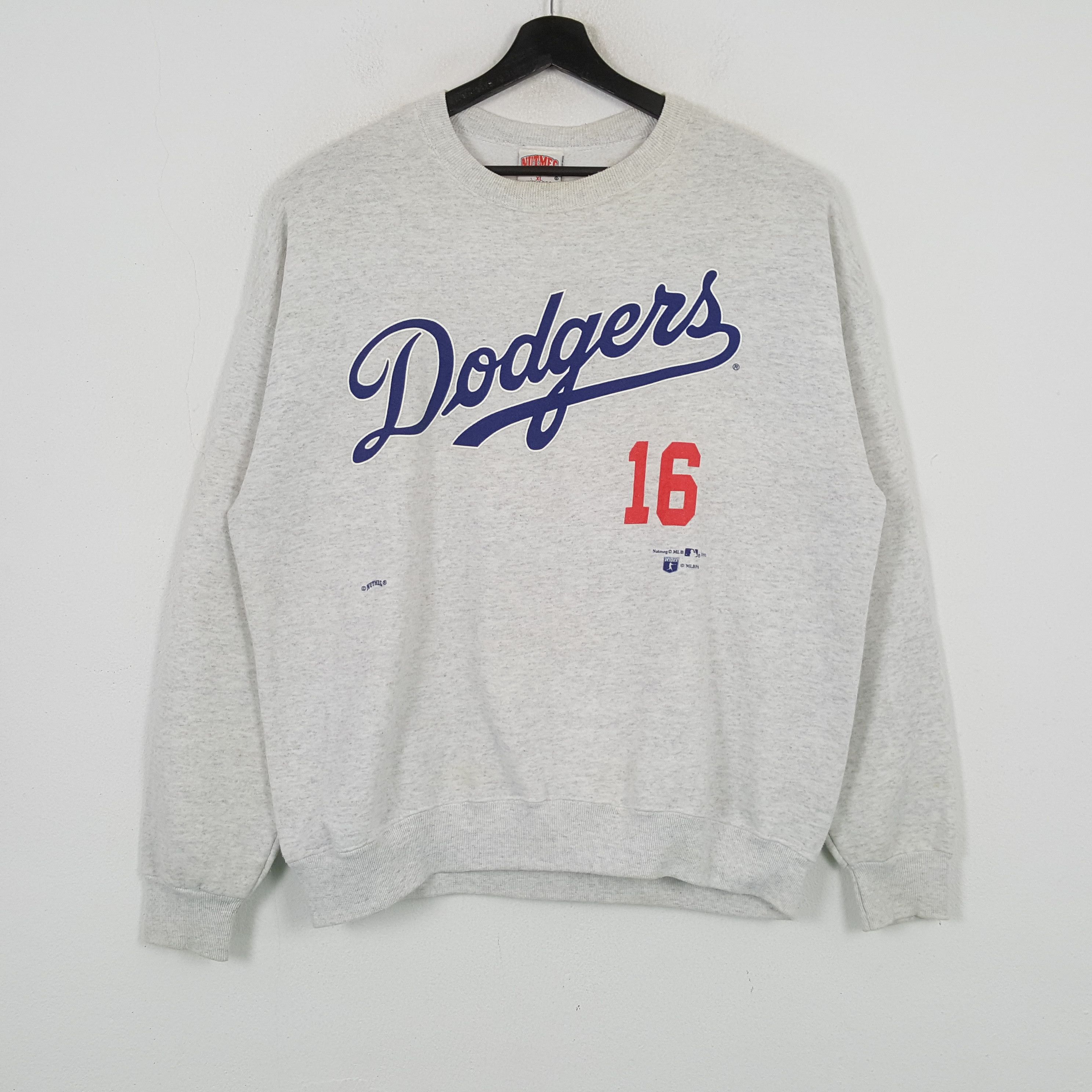 MLB × Nutmeg × Vintage Dodgers MLB Baseball Team Vintage Sweatshirt Size US XL / EU 56 / 4 - 1 Thumbnail