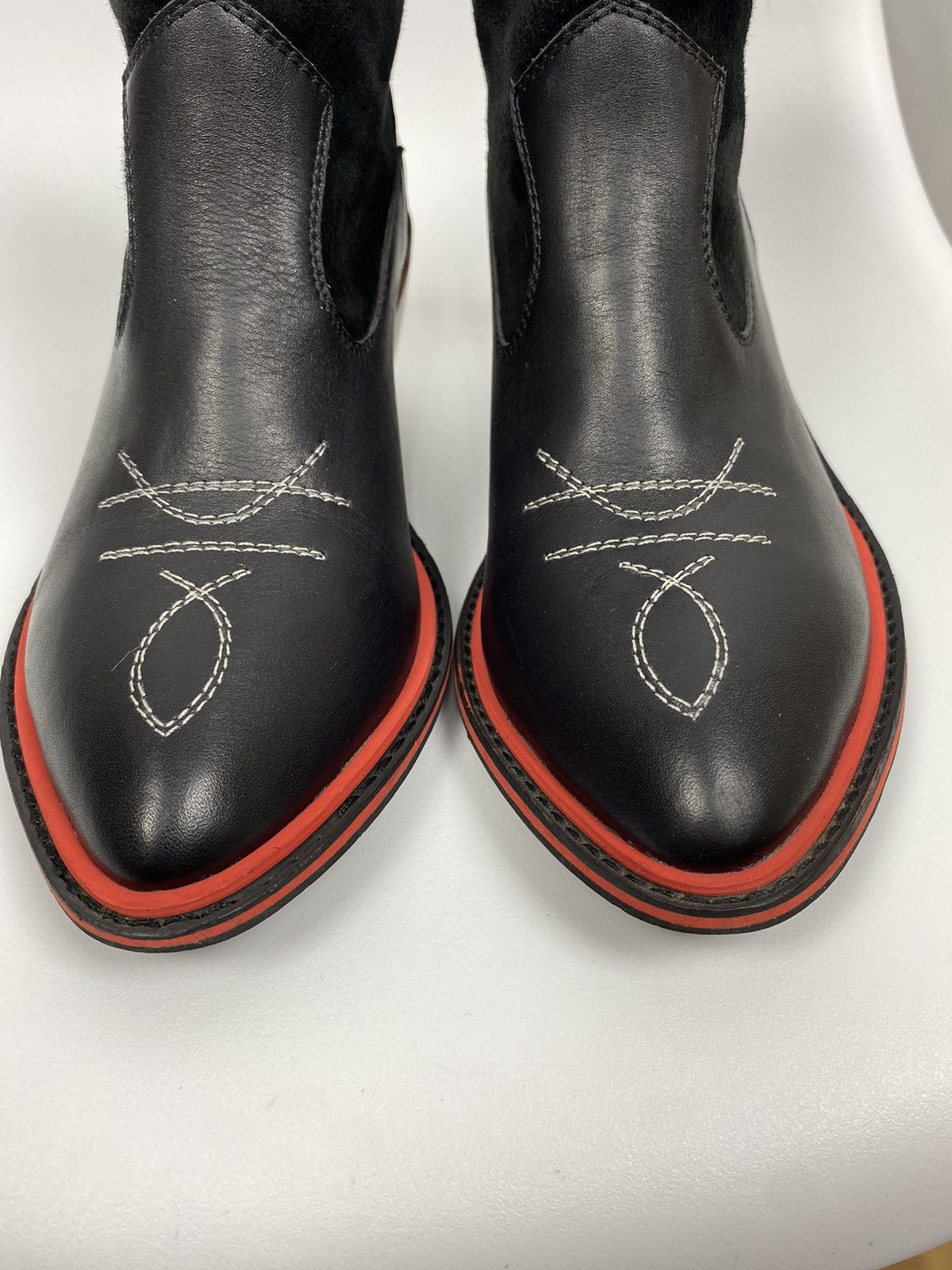 Designer Stefania Georgia Genuine Leather Boots size 38 Size US 8 / IT 38 - 5 Thumbnail