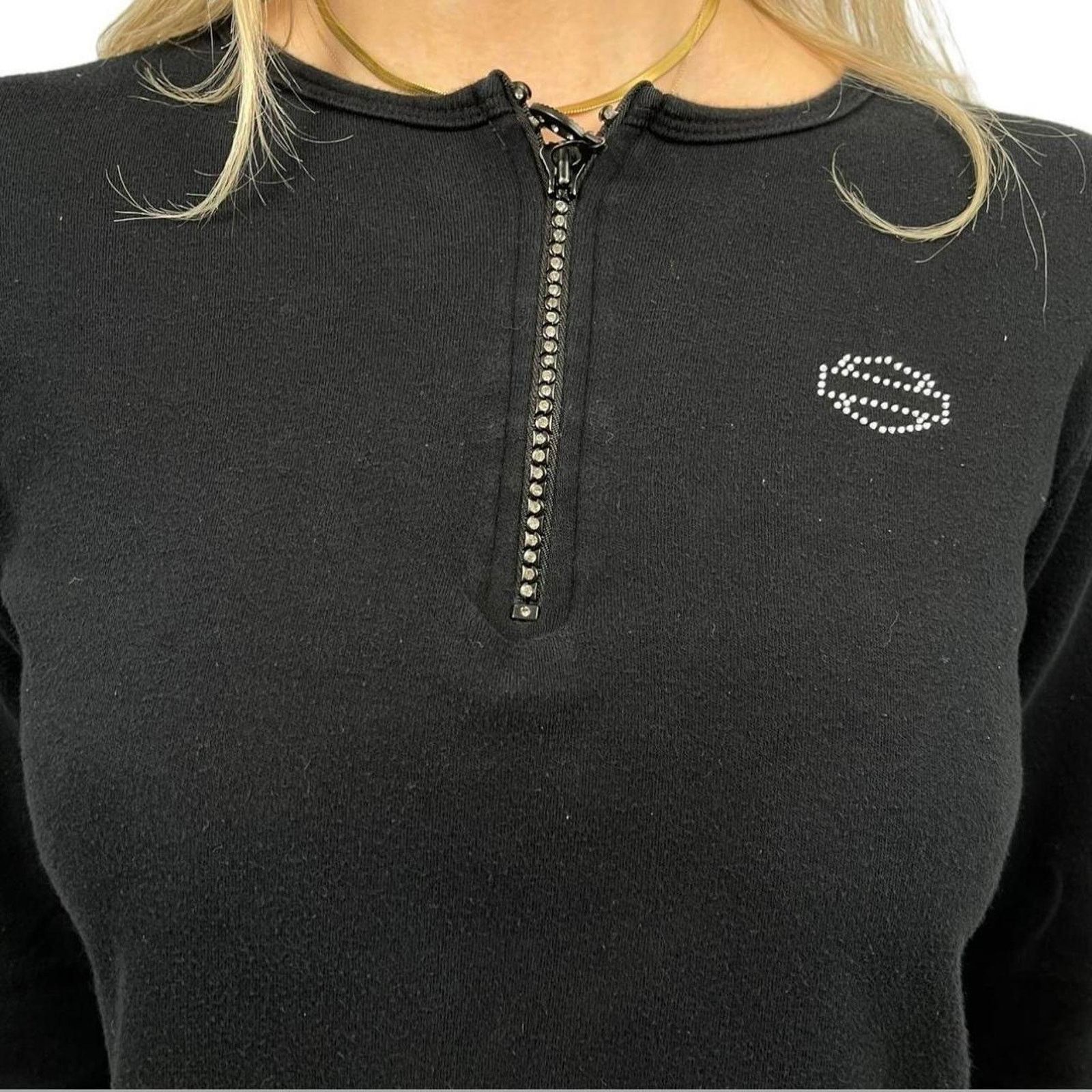 Harley Davidson Vintage Harley Davidson Quarterzip Tee Size M / US 6-8 / IT 42-44 - 2 Thumbnail