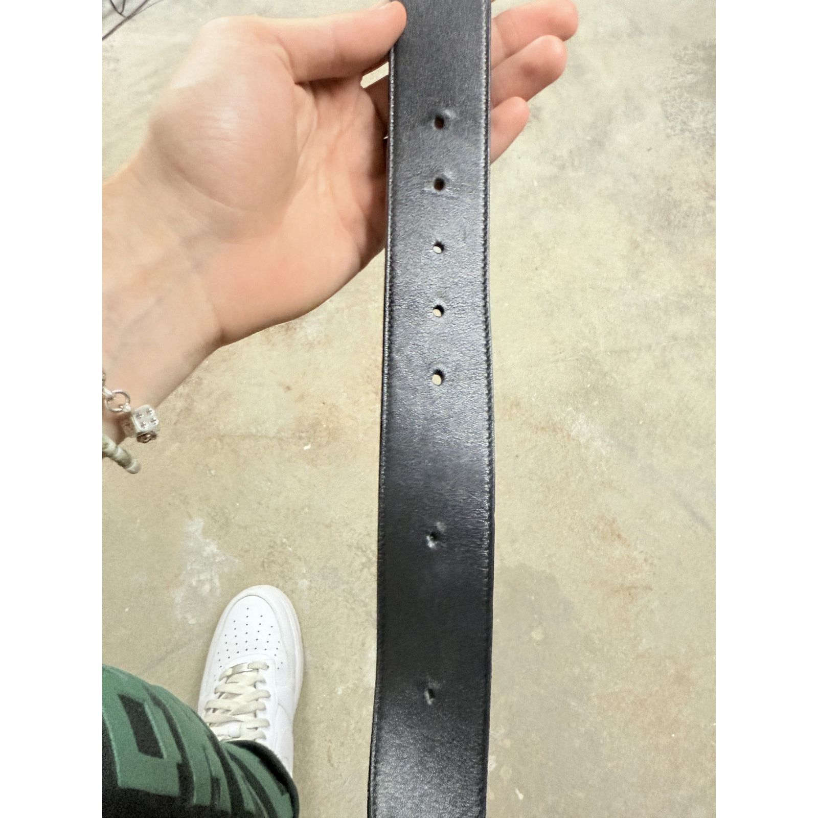 Gucci Gucci Belt Black Gold 90-36 (30-32) Used Size 30 - 4 Thumbnail