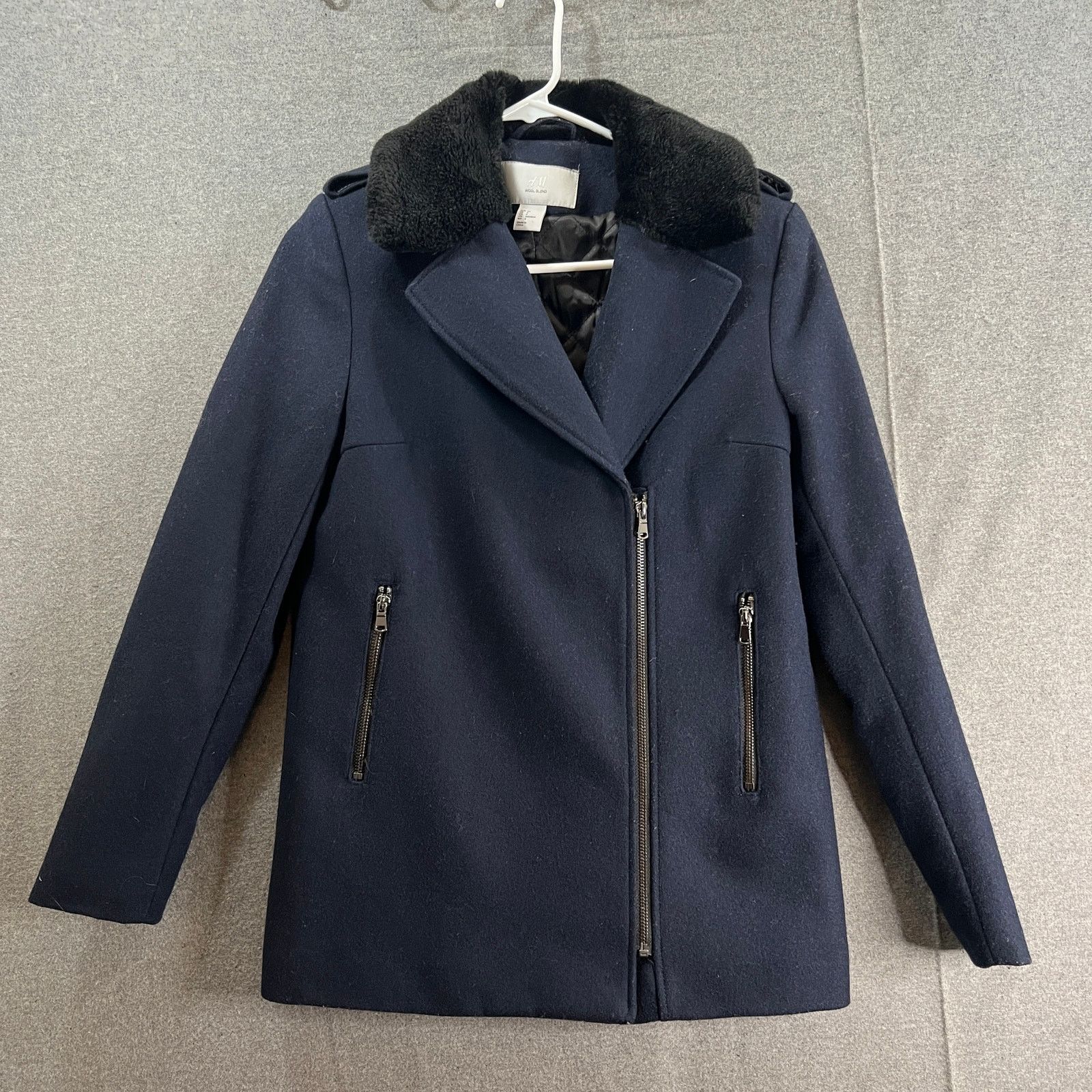 Other H&M Wool Blend Blue Jacket Women's Size 4 Size S / US 4 / IT 40 - 1 Thumbnail