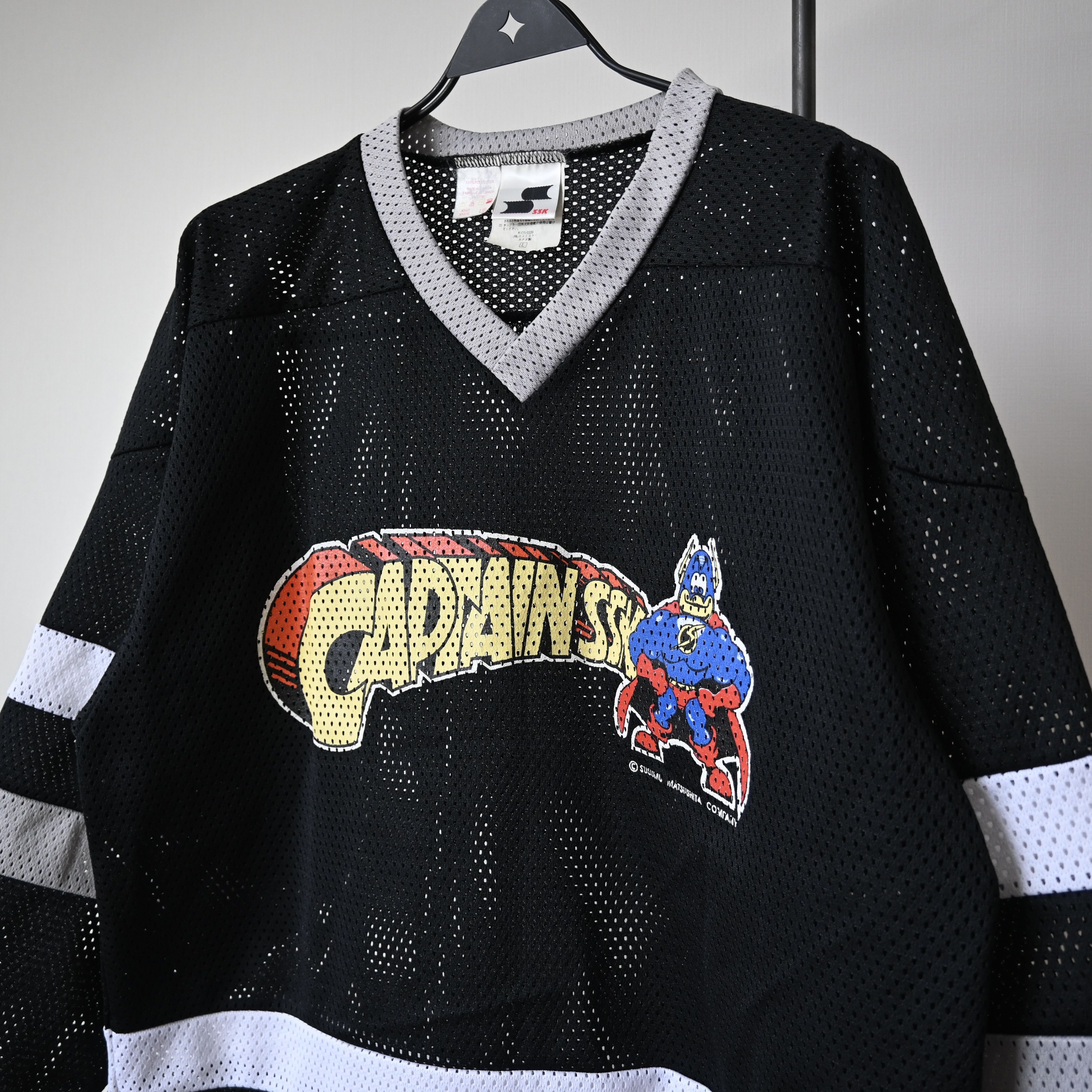 Japanese Brand Vintage 1990s CAPTAIN SSK by Susumu Matsushita hockey jersey Size US L / EU 52-54 / 3 - 5 Thumbnail