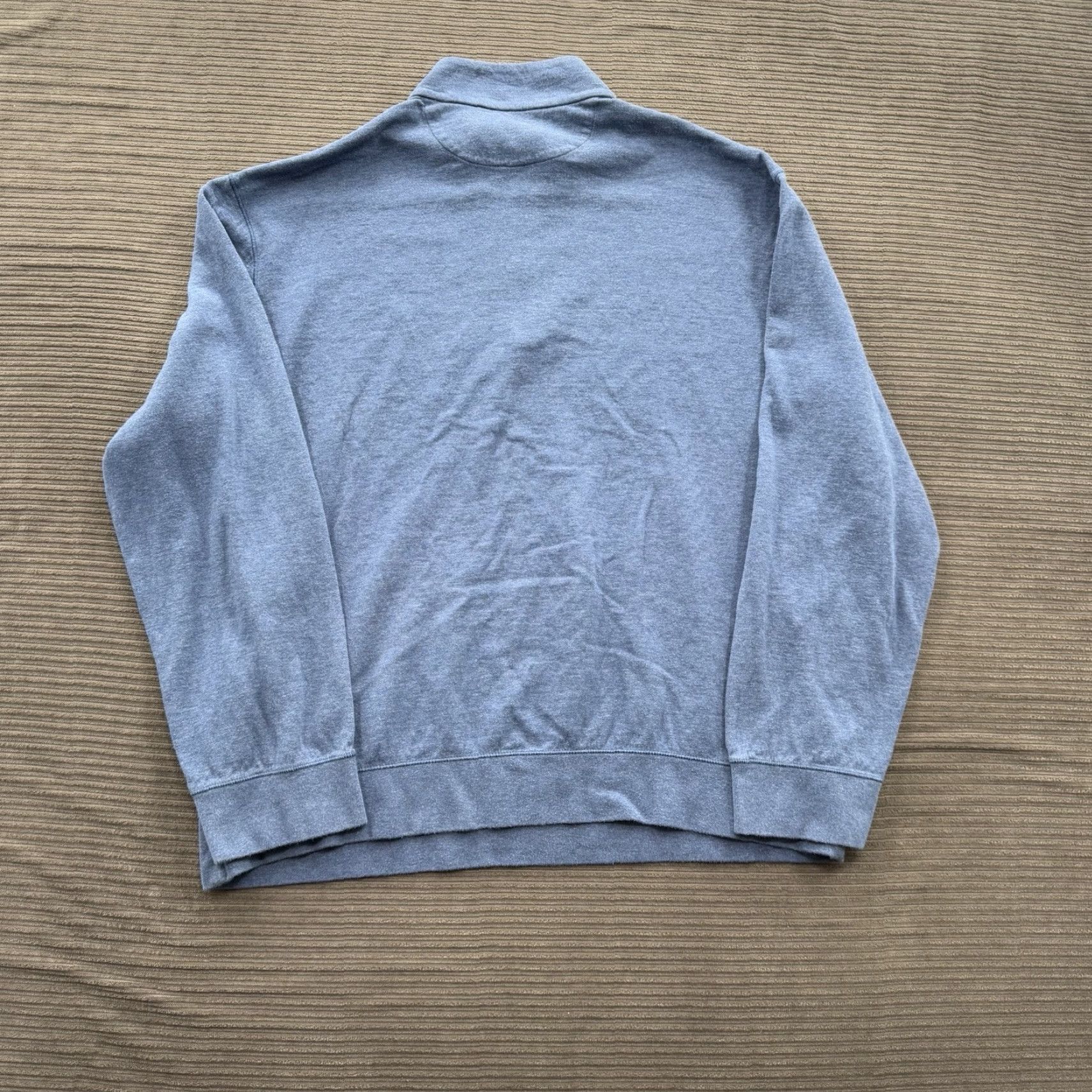 Ralph Lauren Ralph Lauren Polo 1/4 Zip Pullover Men 2XL Blue Cotton Long Sleeve Preppy Mock Neck Pullover Size US XXL / EU 58 / 5 - 2 Thumbnail