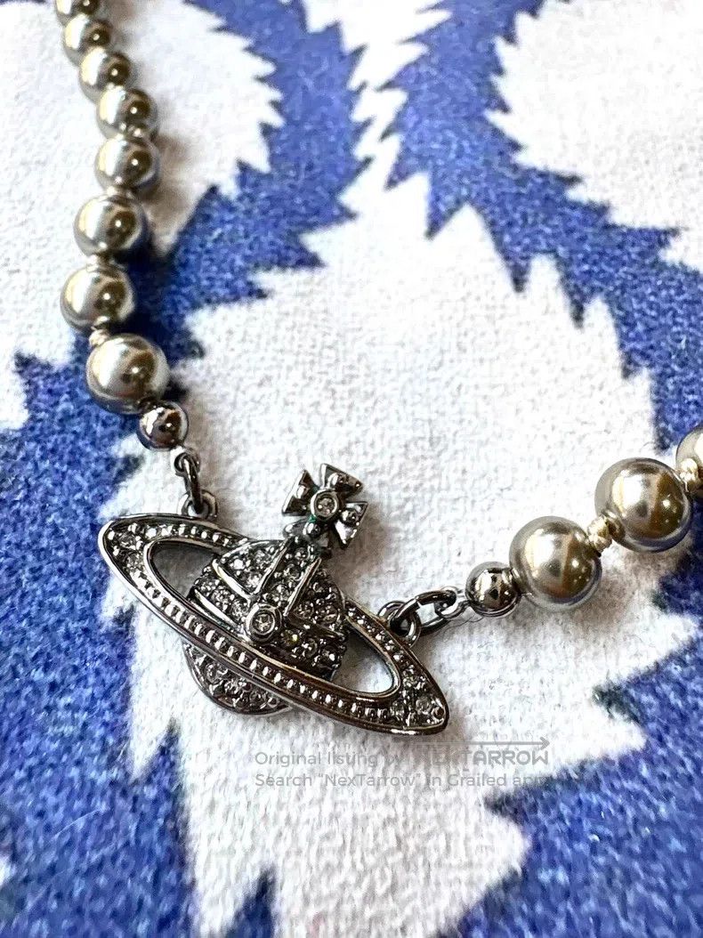 Vivienne Westwood Vivienne Westwood Gray pearl necklace Size ONE SIZE - 2 Thumbnail