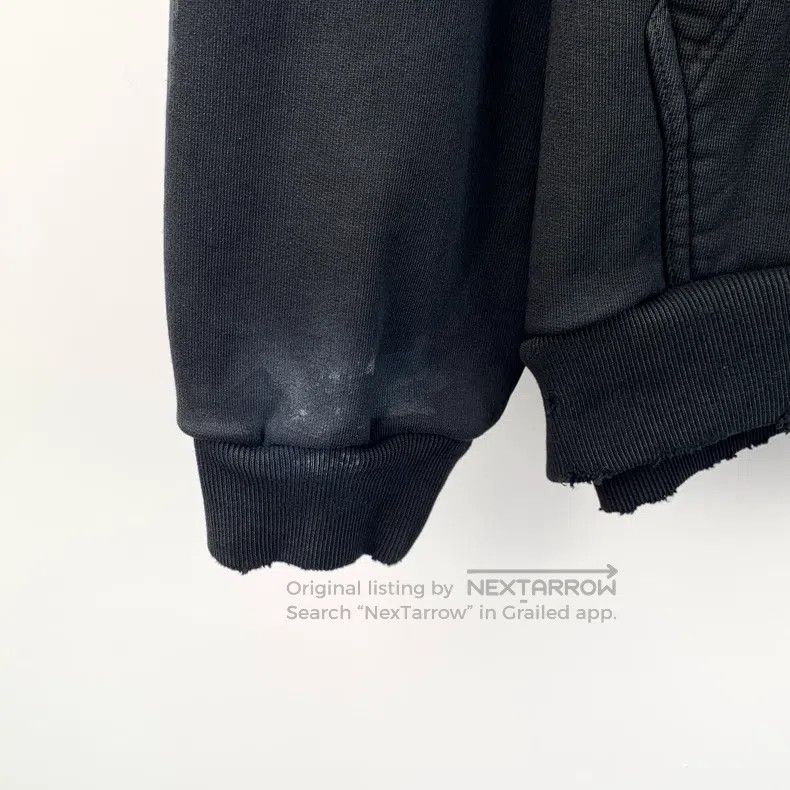 Balenciaga Balenciaga Black Logo Print Aged Cotton Hooded Long Sleeve Size US M / EU 48-50 / 2 - 5 Thumbnail
