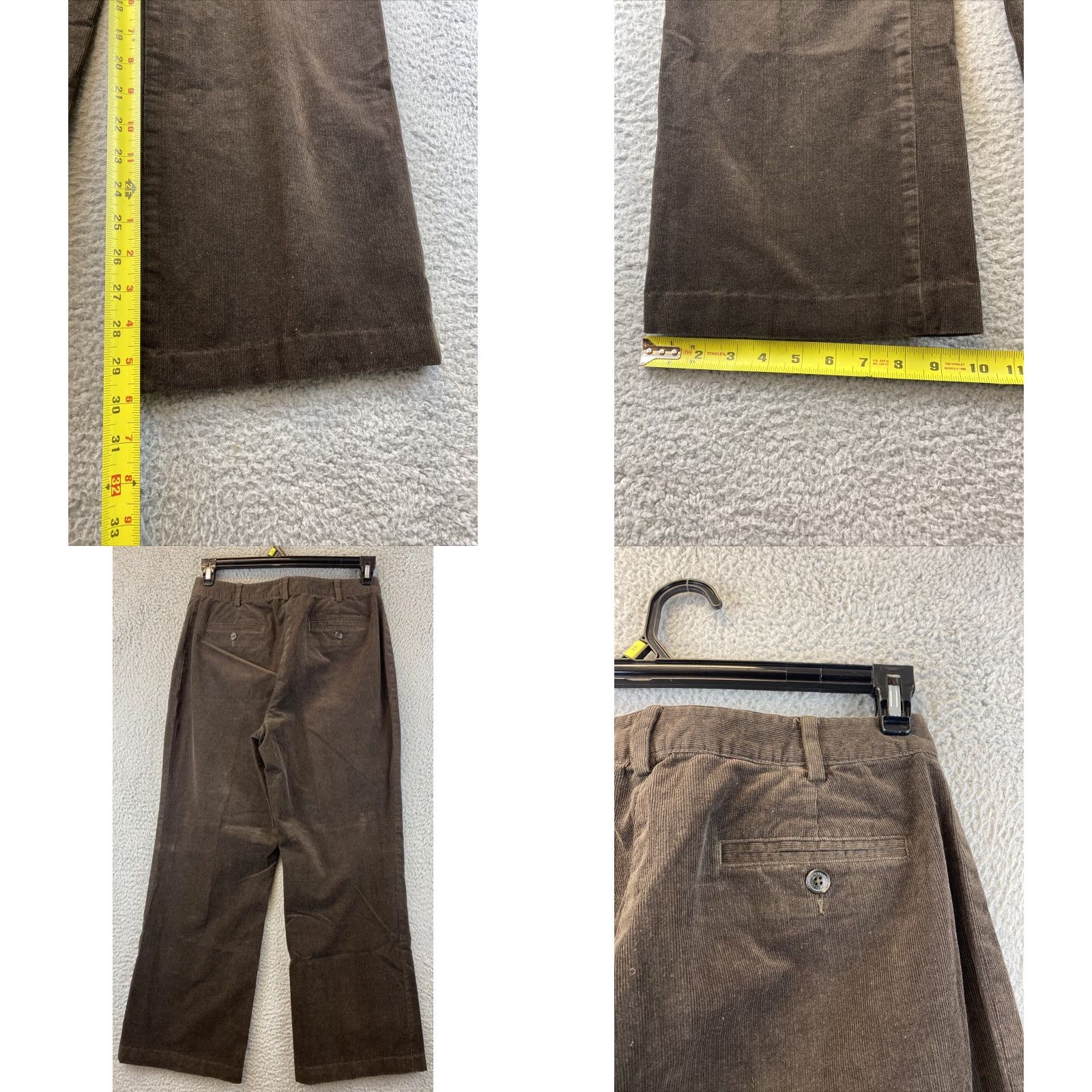Brooks Brothers Brooks Brothers Women's Wide Leg Corduroy Pants Size 8 Brown Fall/Winter Casual Size 30" / US 8 / IT 44 - 8 Thumbnail