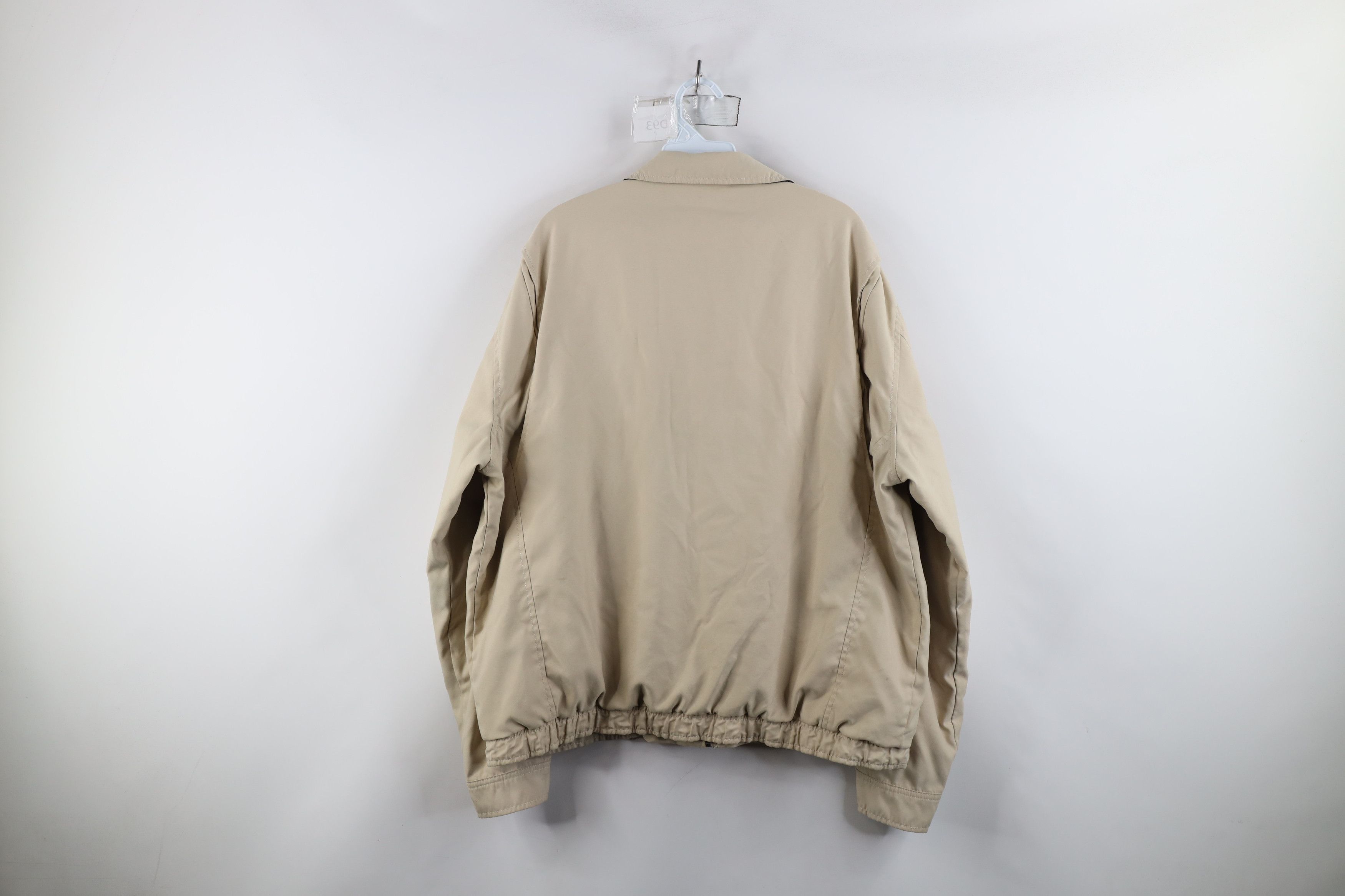 Tommy Hilfiger × Vintage Vintage 90s Tommy Hilfiger Microfiber Bomber Jacket Beige Size US L / EU 52-54 / 3 - 14 Thumbnail