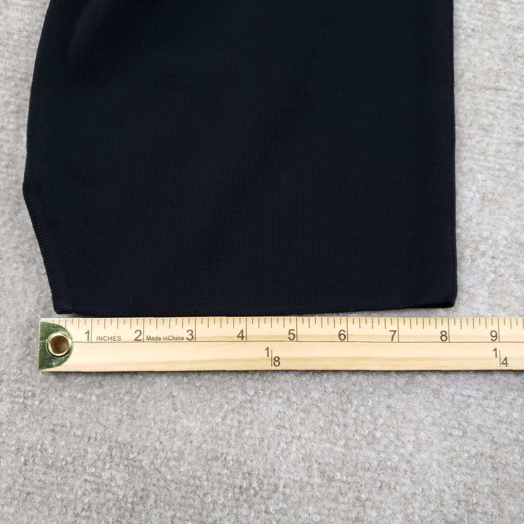 Vintage Misook Pants Womens OX Black Knit Pull On Straight Leg Dress Trousers Stretch Size 40" / US 18 - 4 Thumbnail