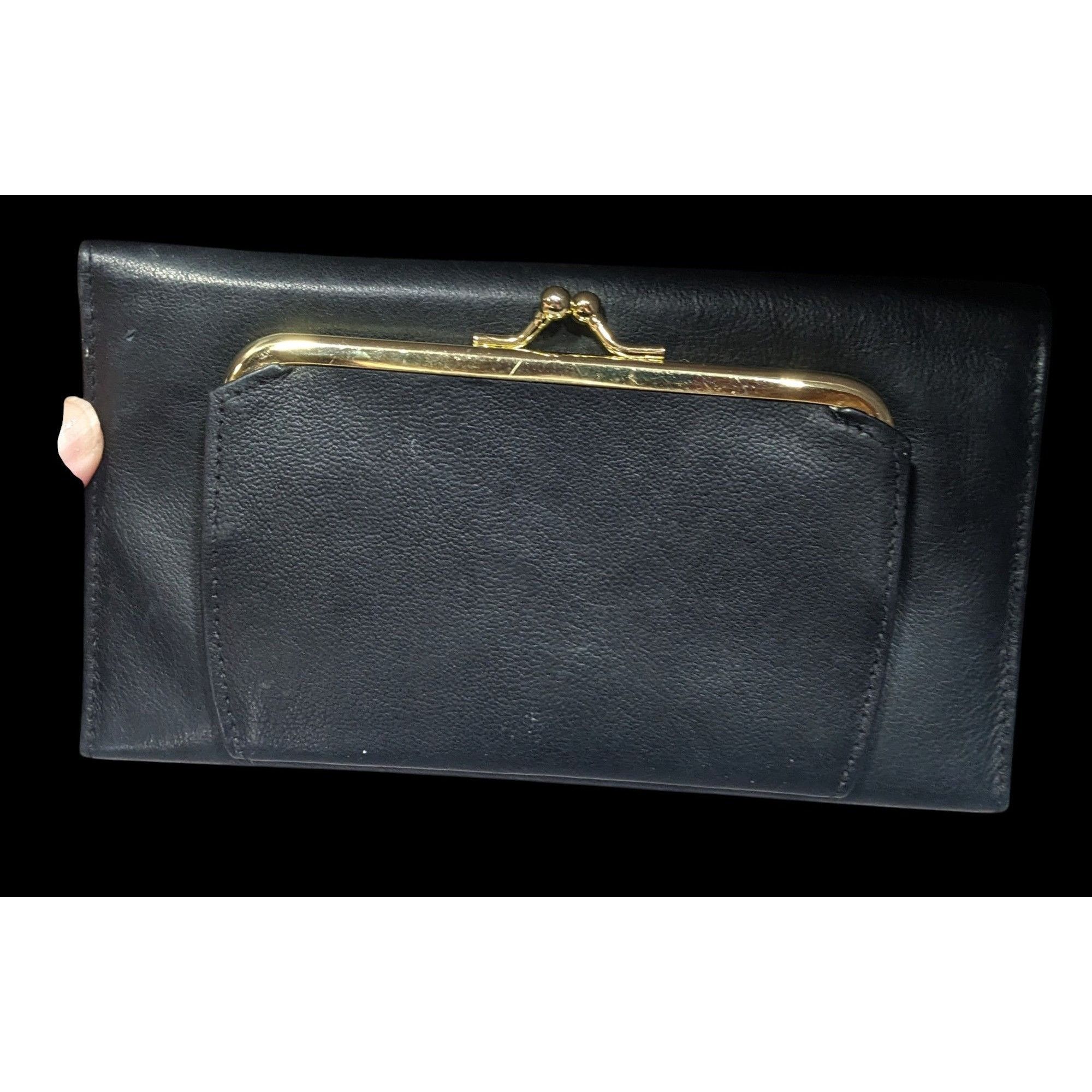 Other Vintage Buxton Leather Black Wallet With Attached Coin Pouch Size ONE SIZE - 2 Thumbnail