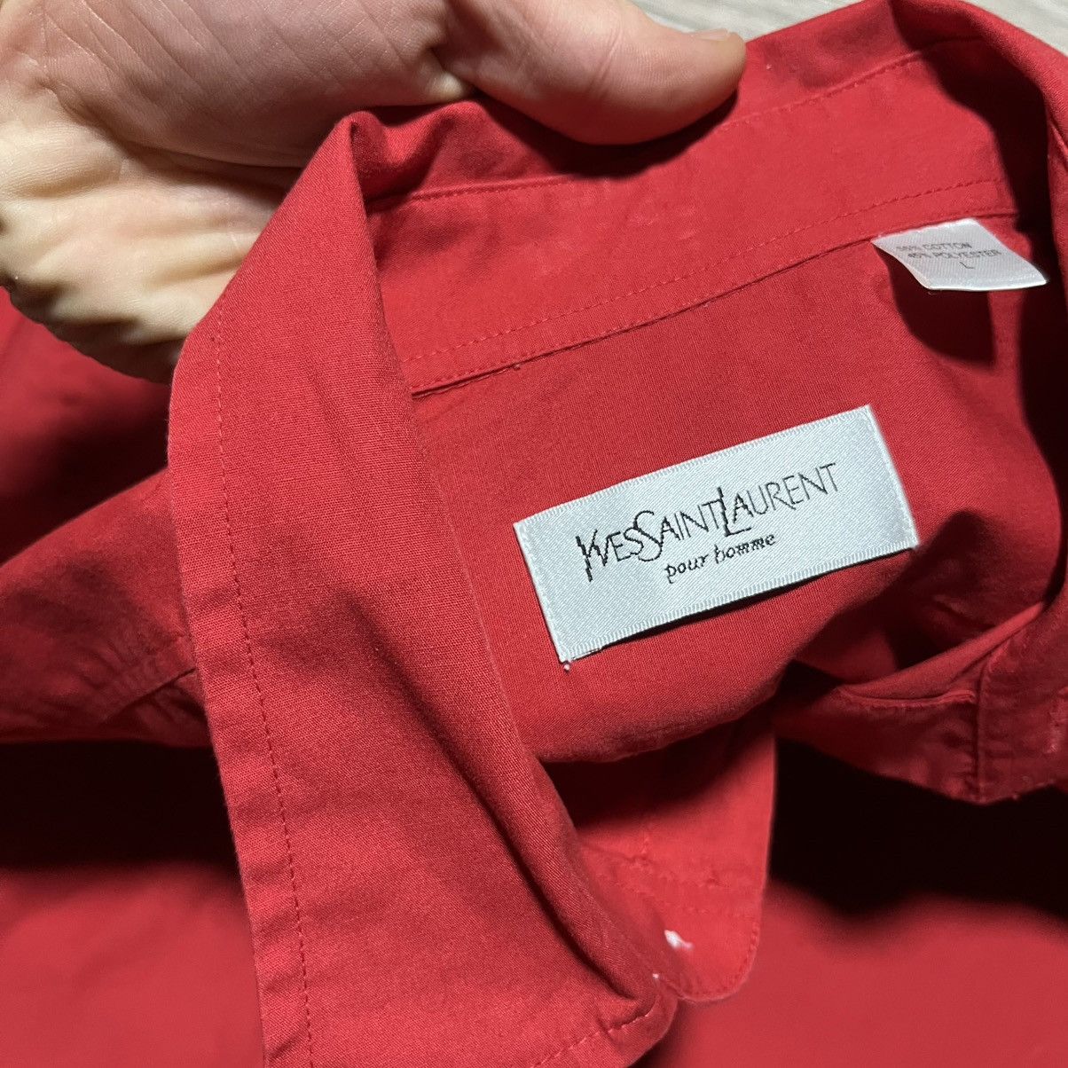 Yves Saint Laurent Yves Saint Laurent Red Shirt Size US L / EU 52-54 / 3 - 6 Thumbnail