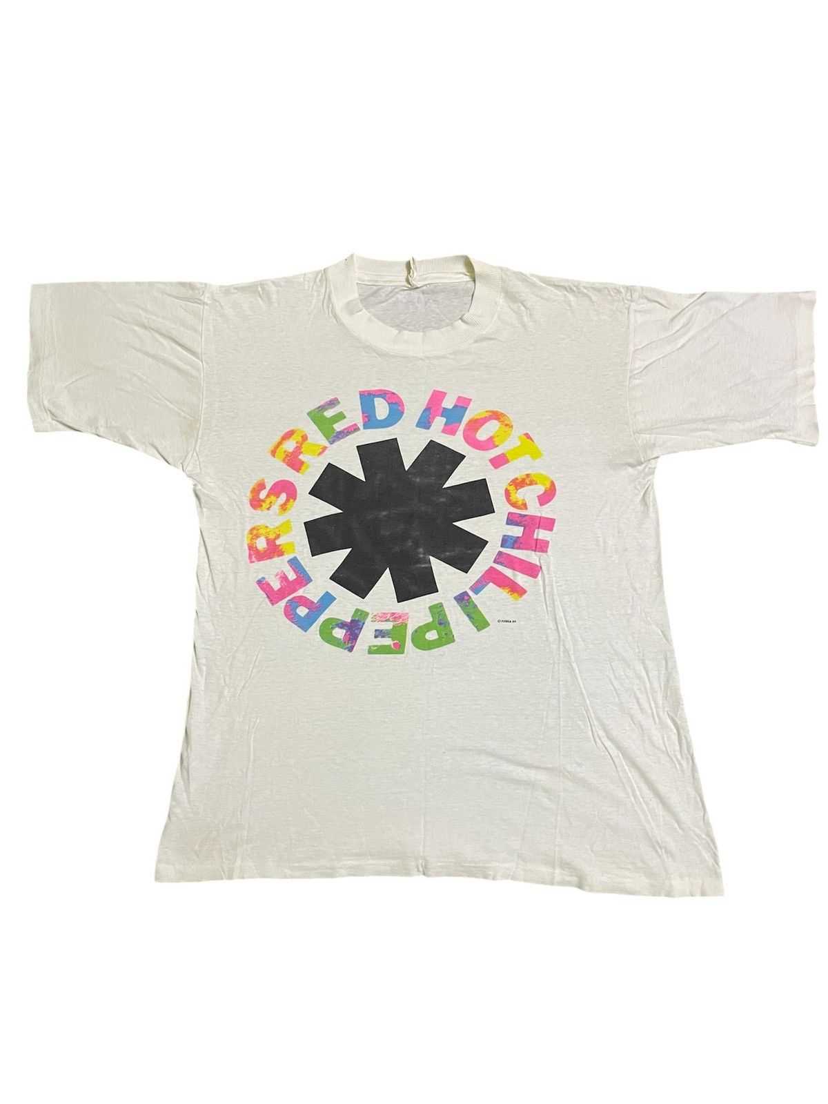 Band Tees × Vintage RARE VINTAGE RED HOT CHILLI PEPPERS 1989 PROMO TEE Size US XS / EU 42 / 0 - 1 Thumbnail