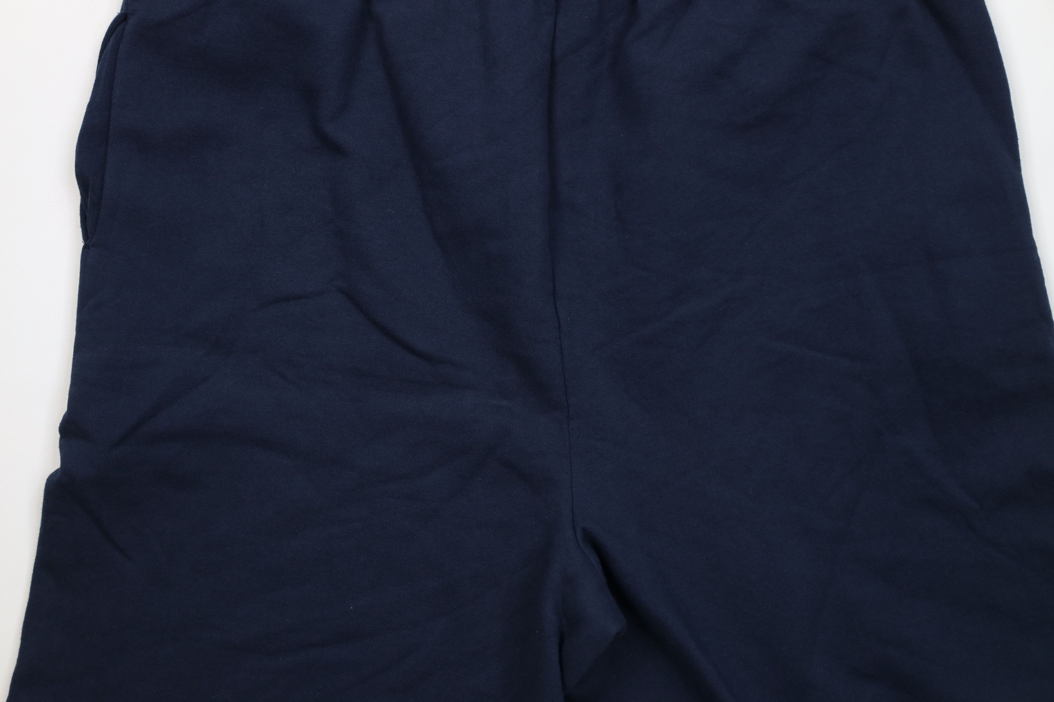 Vintage Vintage 90s Streetwear Blank Sweatpants Shorts Navy Blue Size US 40 / EU 56 - 9 Thumbnail
