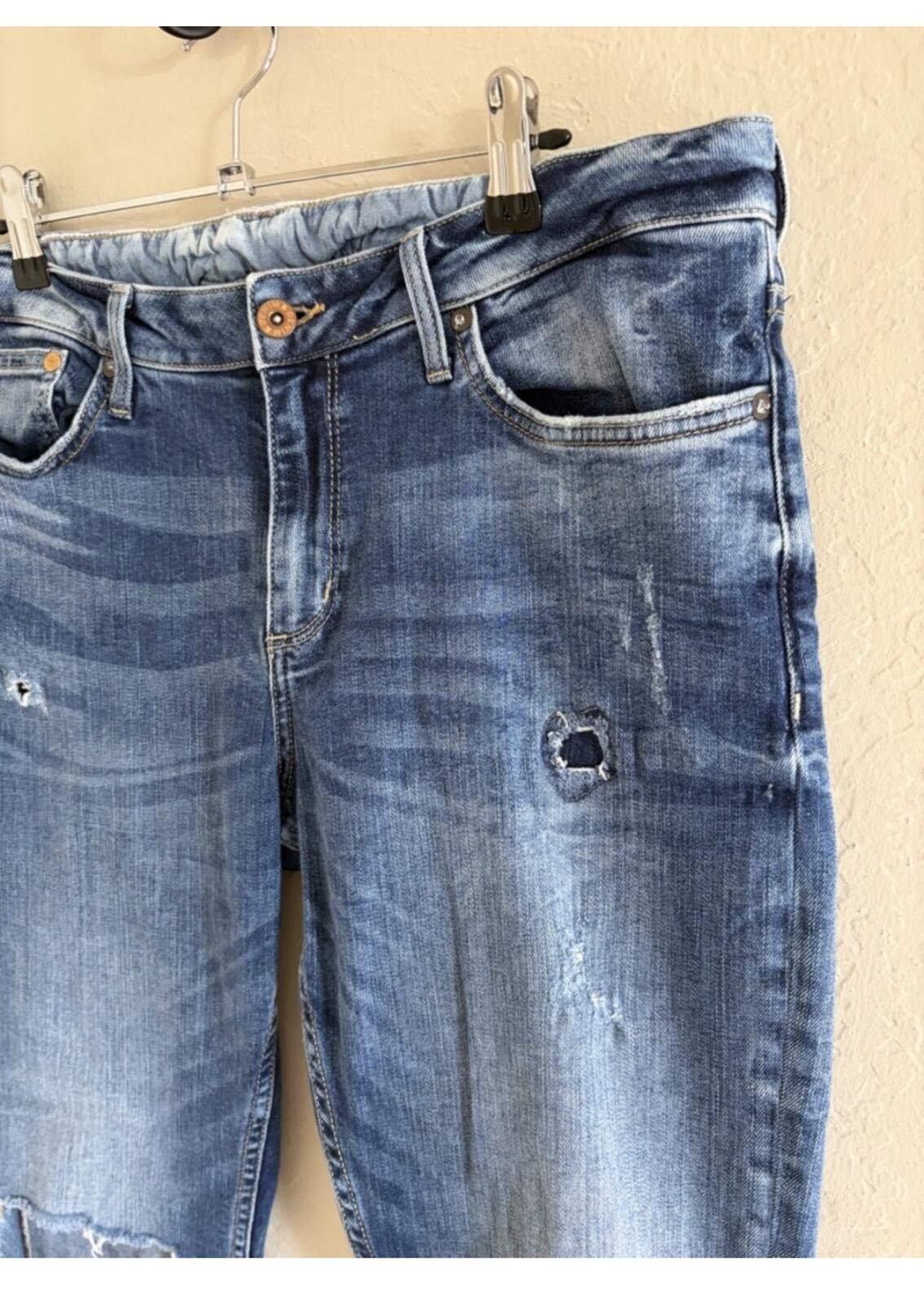 H&M H&M Light Blue Boyfriend Denim Jeans Size 29" - 4 Thumbnail