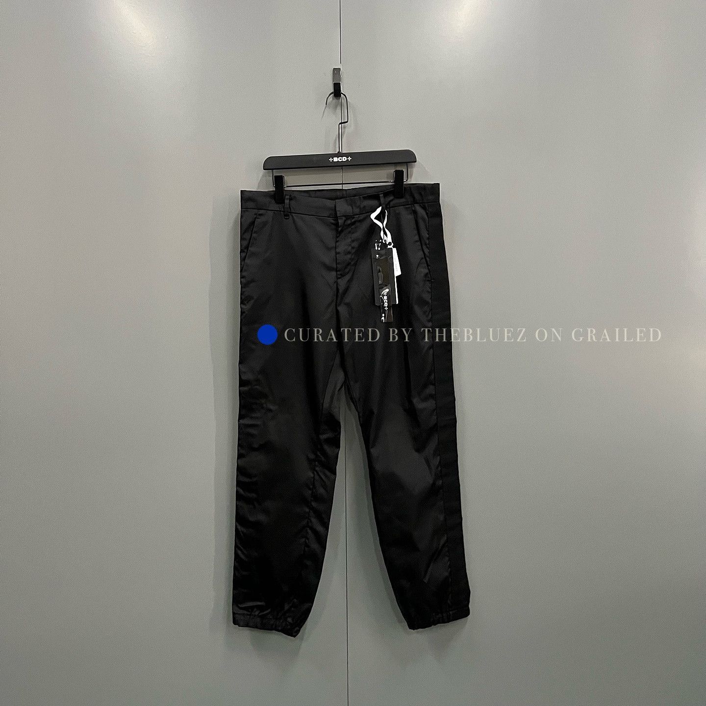 Prada Sleek Black Nylon Casual Pants Size 34 Size US 34 / EU 50 - 1 Thumbnail