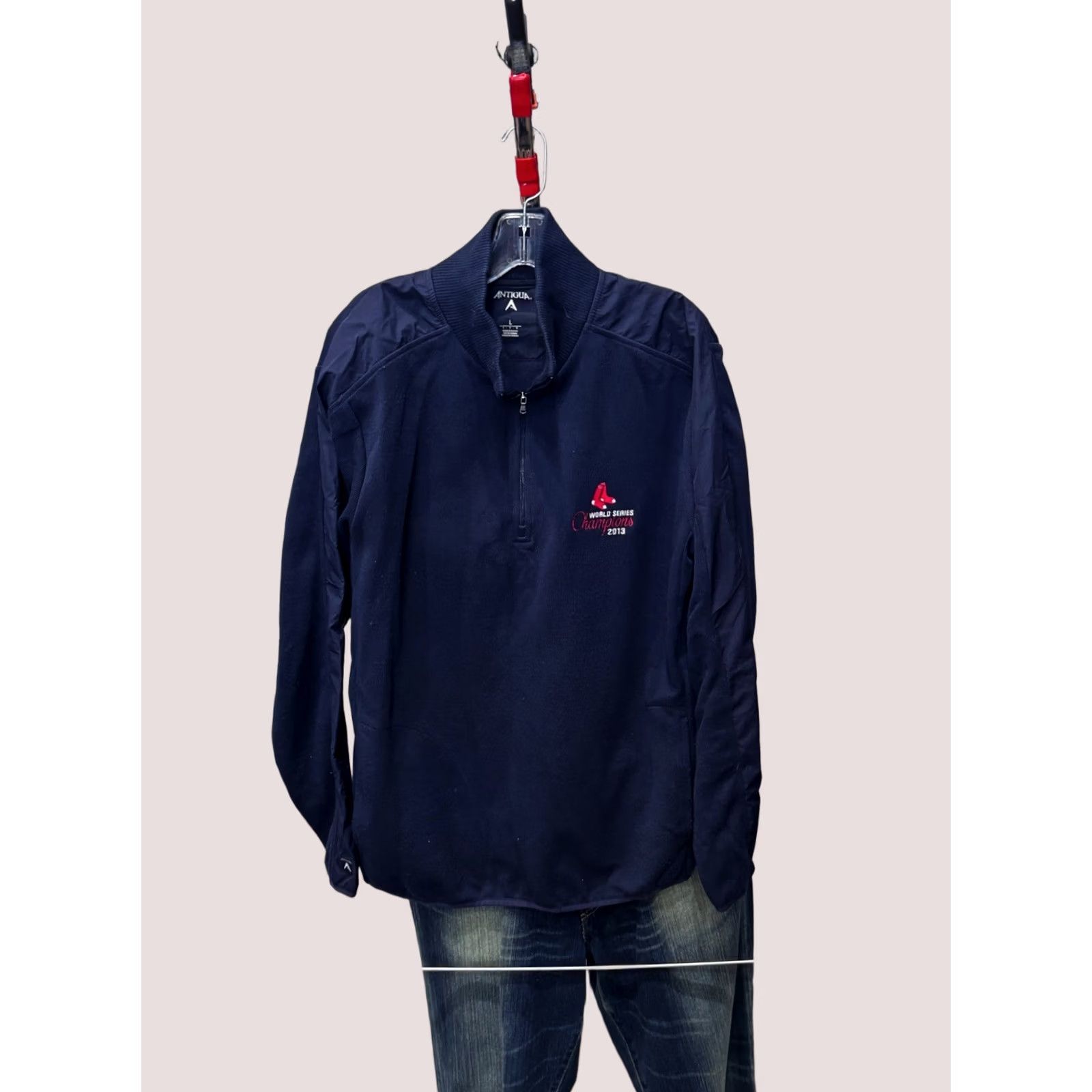 Champion Antigua Boston Red Sox Champion Zip SWEATER Large L Shirt Mens Multicolor 90s Baseball Fans Size US L / EU 52-54 / 3 - 1 Thumbnail