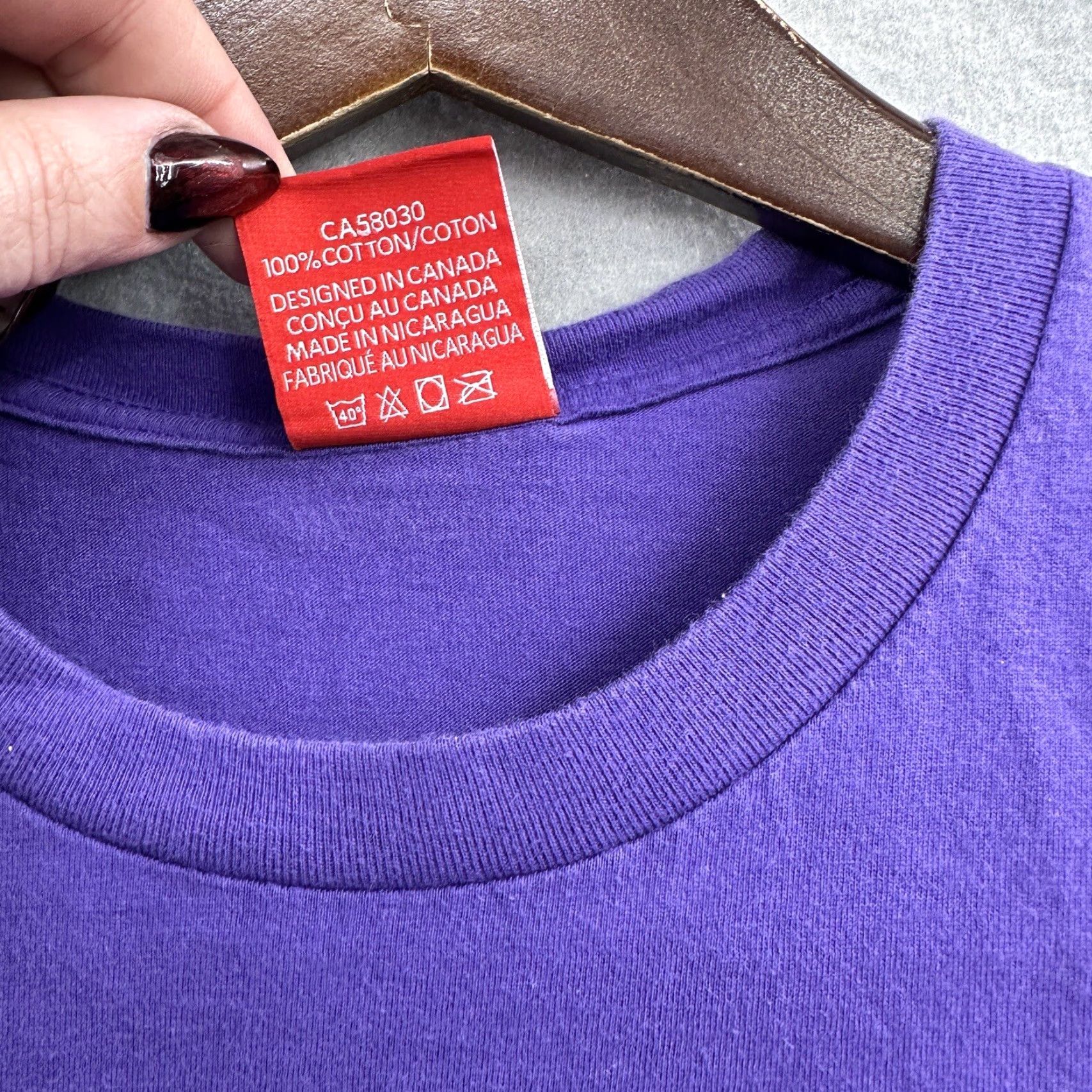 Vintage Full Send Logo Shirt Mens Medium Crew Neck Purple Retro Graphic Tee Size US M / EU 48-50 / 2 - 7 Thumbnail
