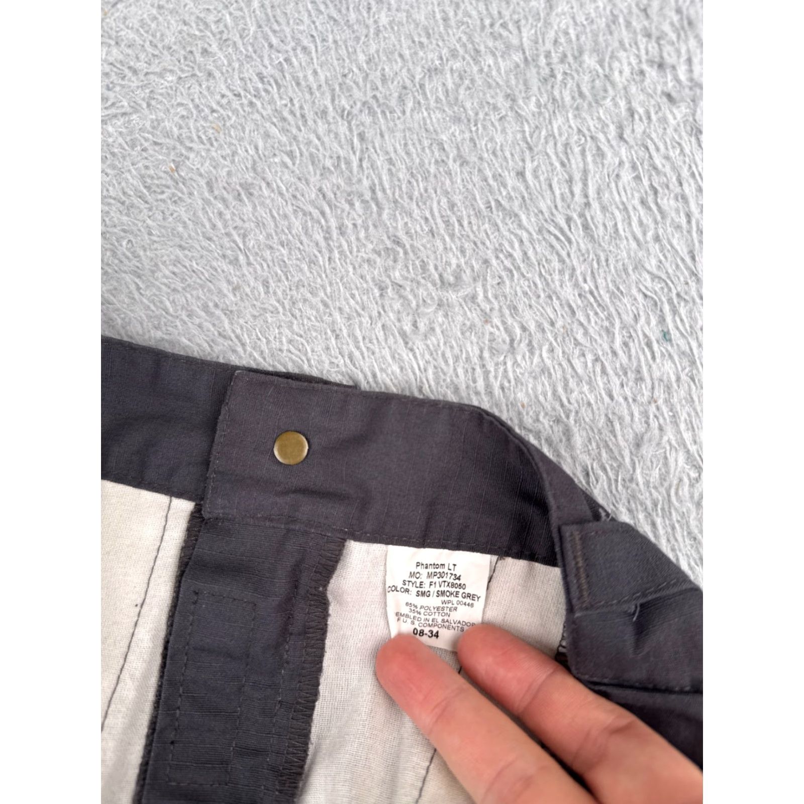Vintage Vertx Cargo Pants Women 8 Gray Cotton Polyester Blend Regular Pocket Elastic Waist Front Flat Vintage: No Size 30" / US 8 / IT 44 - 6 Thumbnail