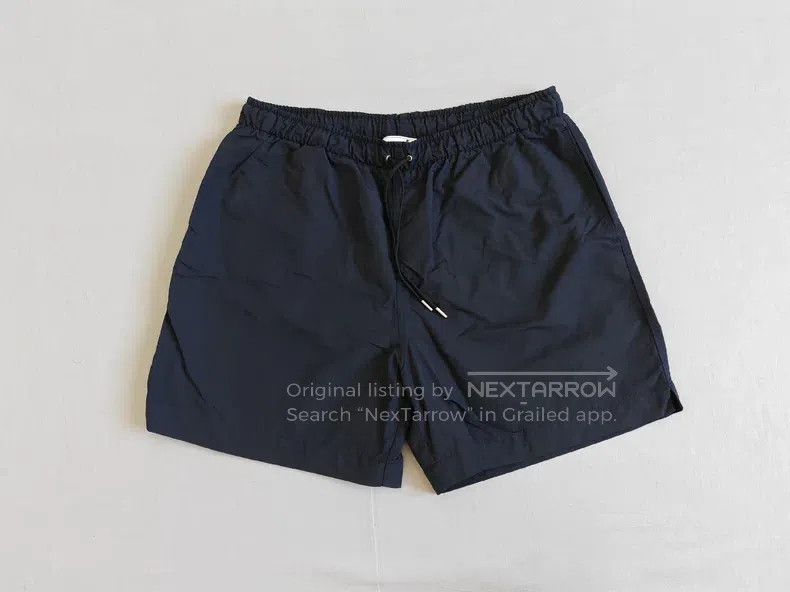Hermes Hermes size L Men's Casual Sport Shorts, Navy Blue, 100% Ny Size US 27 - 1 Thumbnail