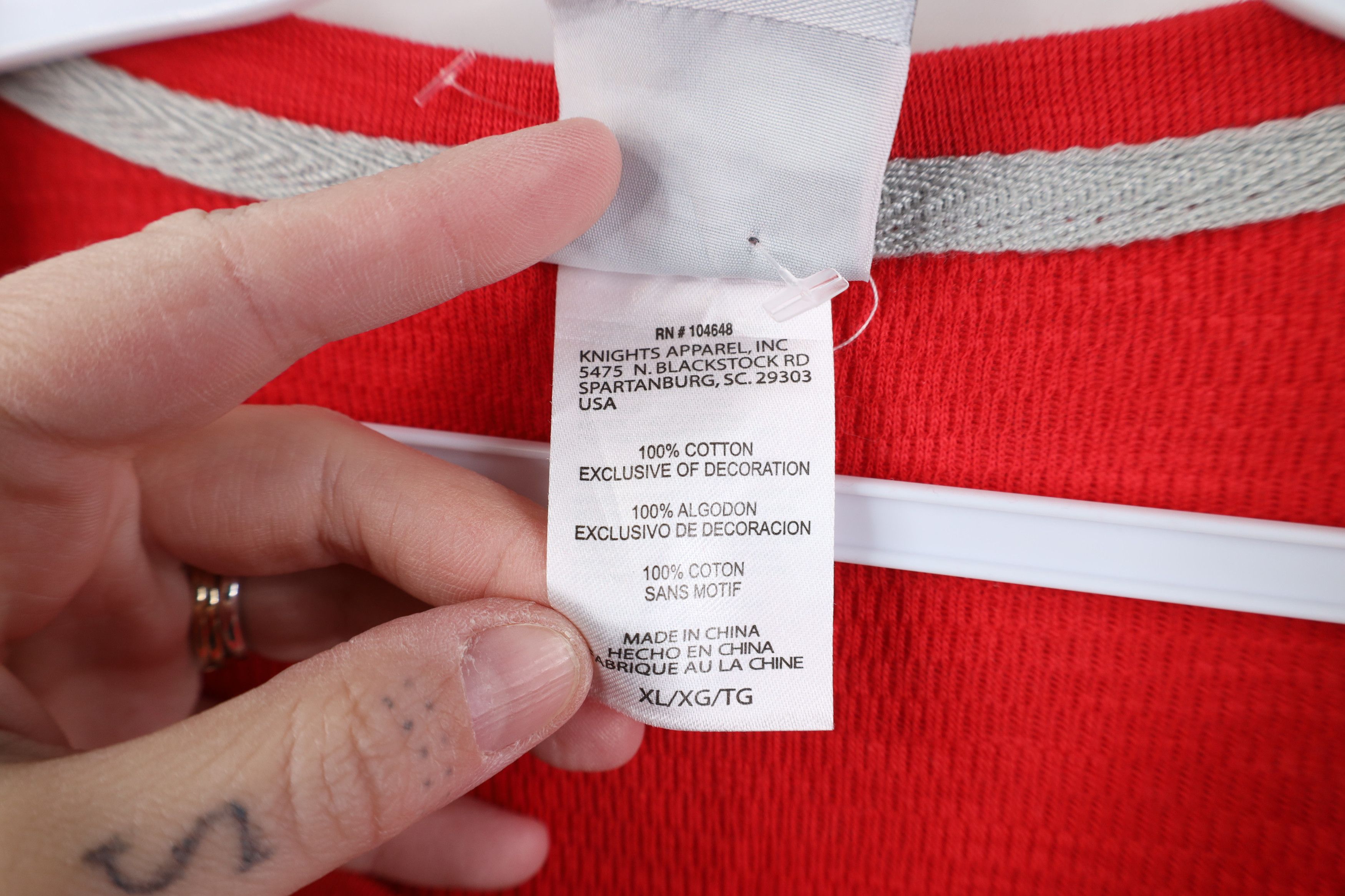 Vintage Deadstock Vintage Y2K Hockey Thermal Waffle Knit T-Shirt Size US XL / EU 56 / 4 - 7 Thumbnail