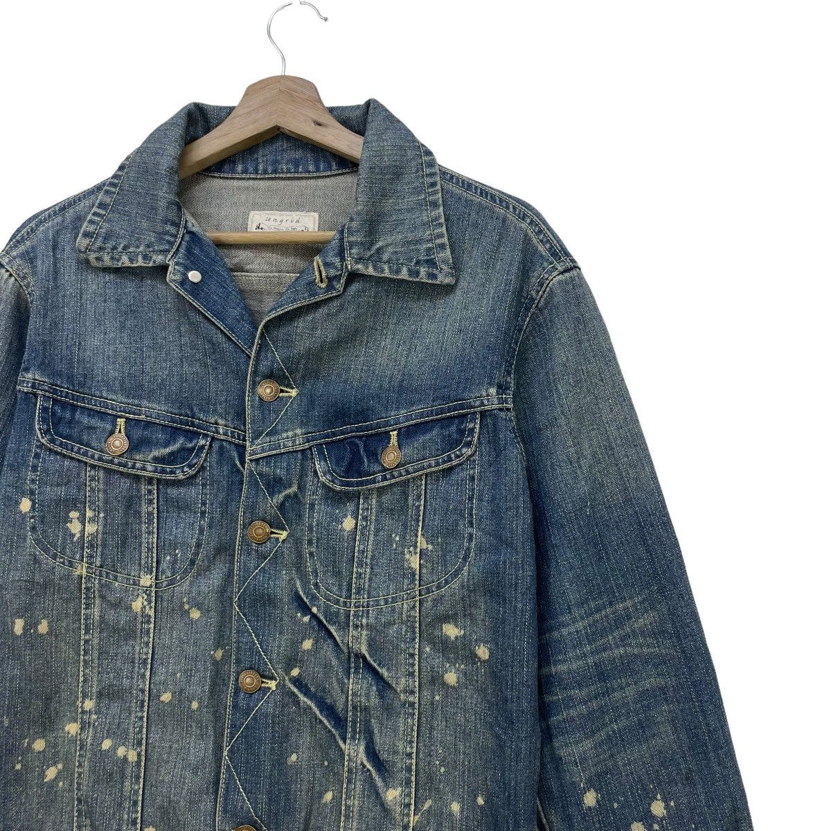Japanese Brand Japanese Brand Ungrid Splashes Painted Denim Trucker Size M / US 6-8 / IT 42-44 - 7 Thumbnail