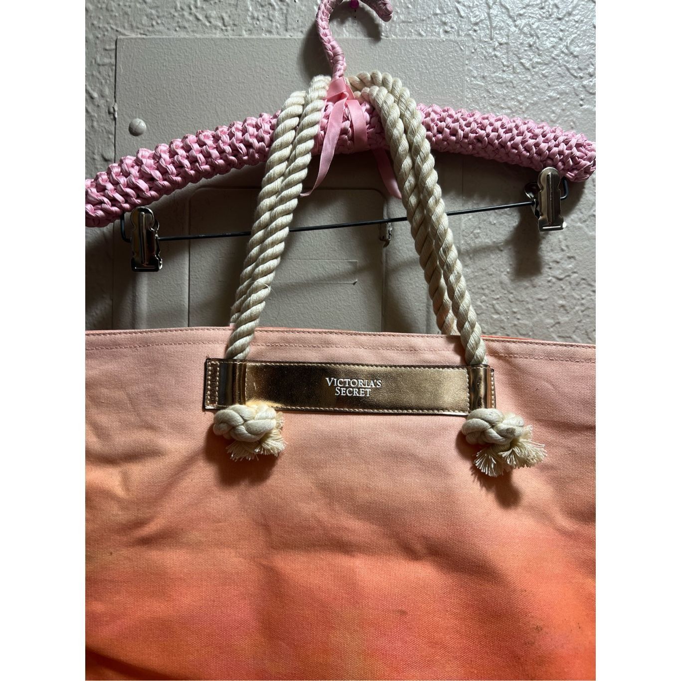 Victoria's Secret Victoria’s Secret Orange Ombré Tote Bag Preowned-Stains-Mark Size ONE SIZE - 6 Thumbnail