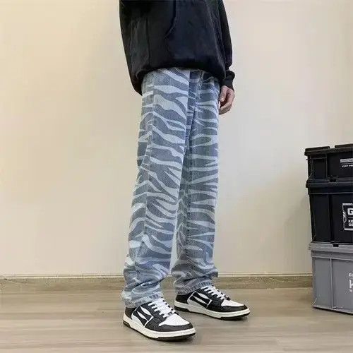 Jean Zebra Stripes jeans Size US 33 - 1 Thumbnail