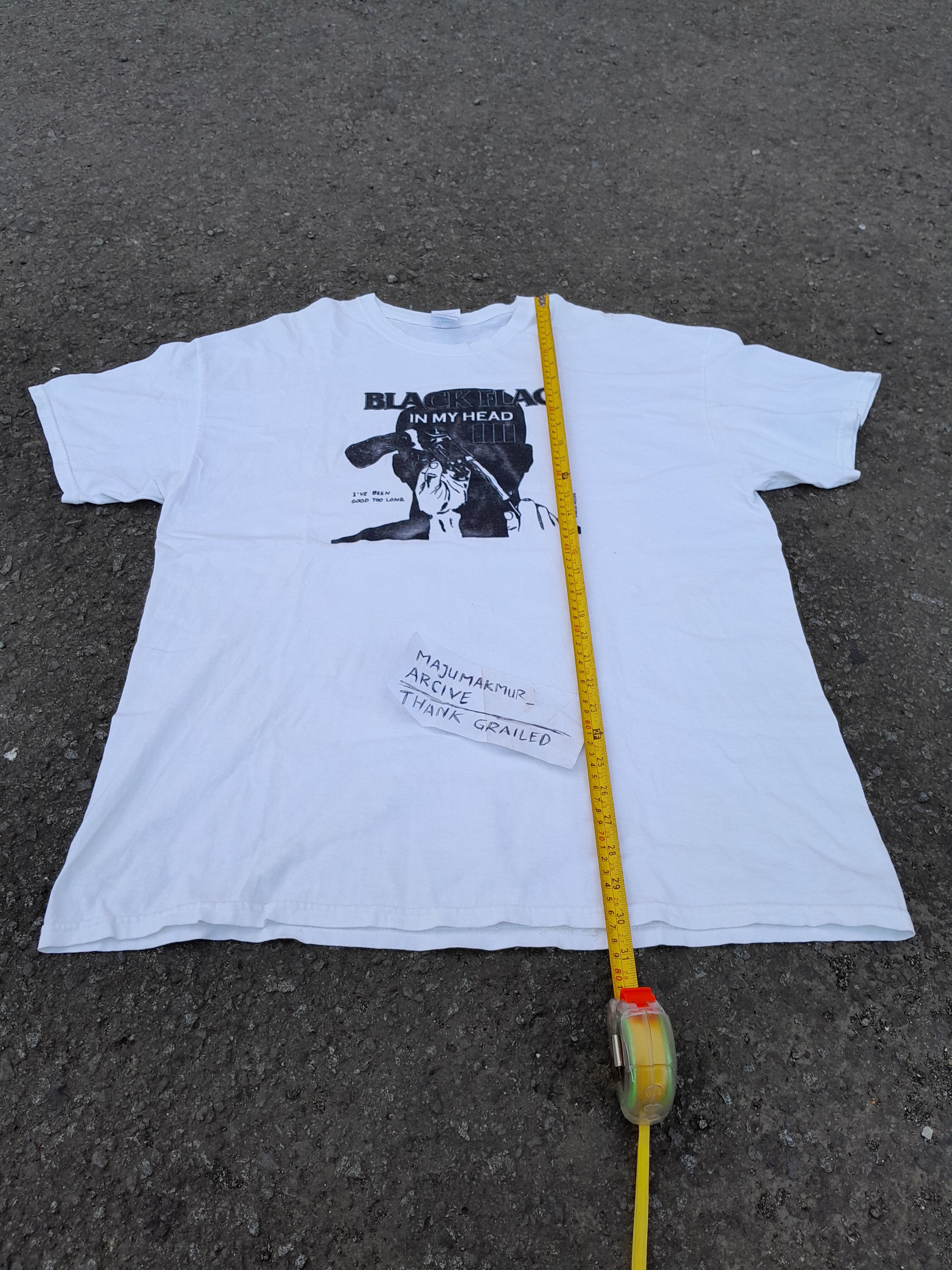 Black Flag Vintage 00s Black Flag In My Head raptee style Size US XL / EU 56 / 4 - 9 Thumbnail