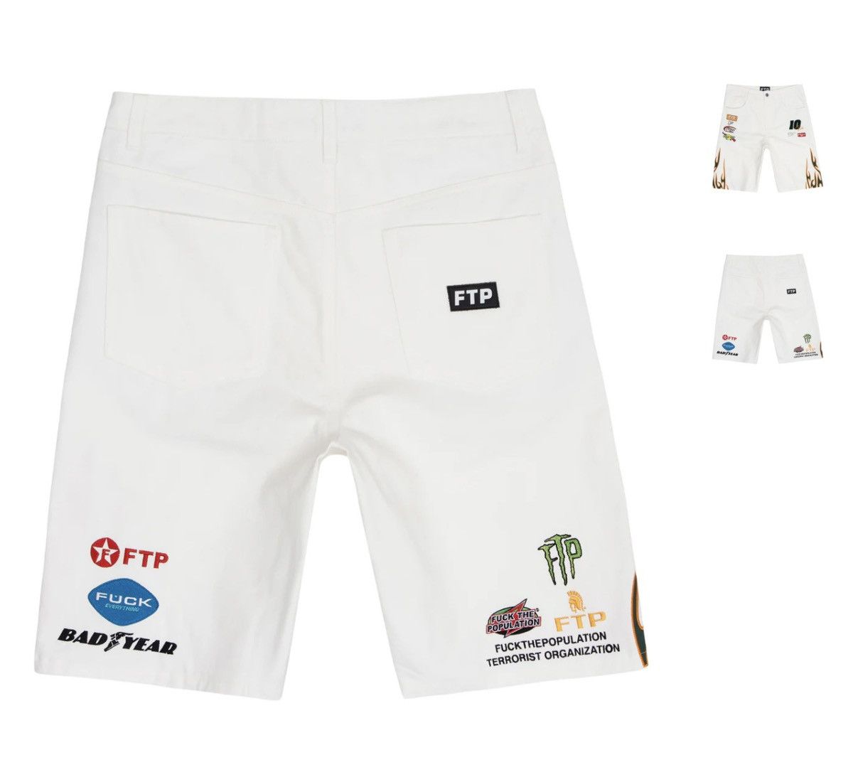Fuck The Population Ftp Race away shorts Size US 40 / EU 56 - 2 Thumbnail