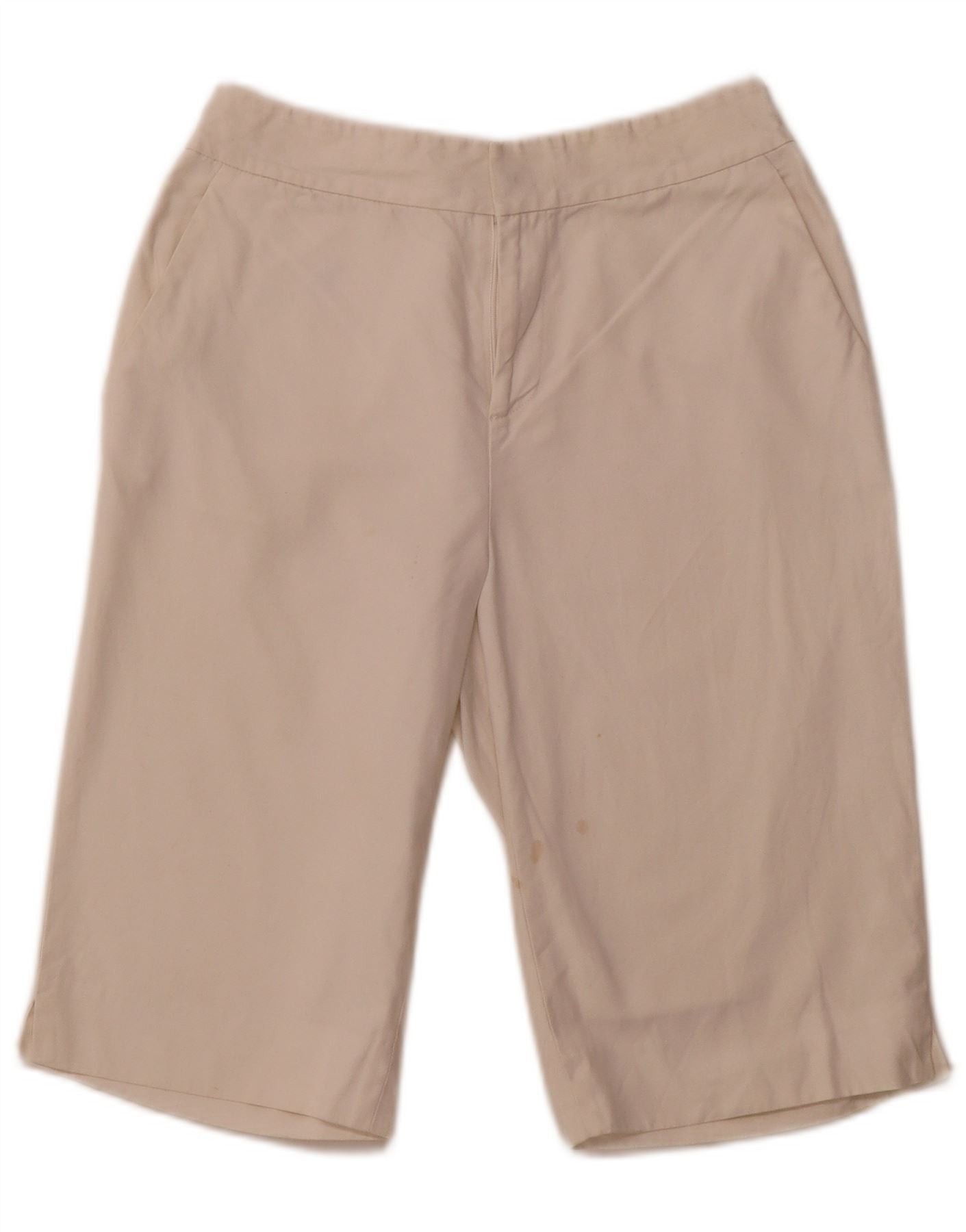 Ralph Lauren Womens High Waist Chino Shorts US 4 Small W28 Off White Size 25" / US 0 / IT 36 - 1 Thumbnail