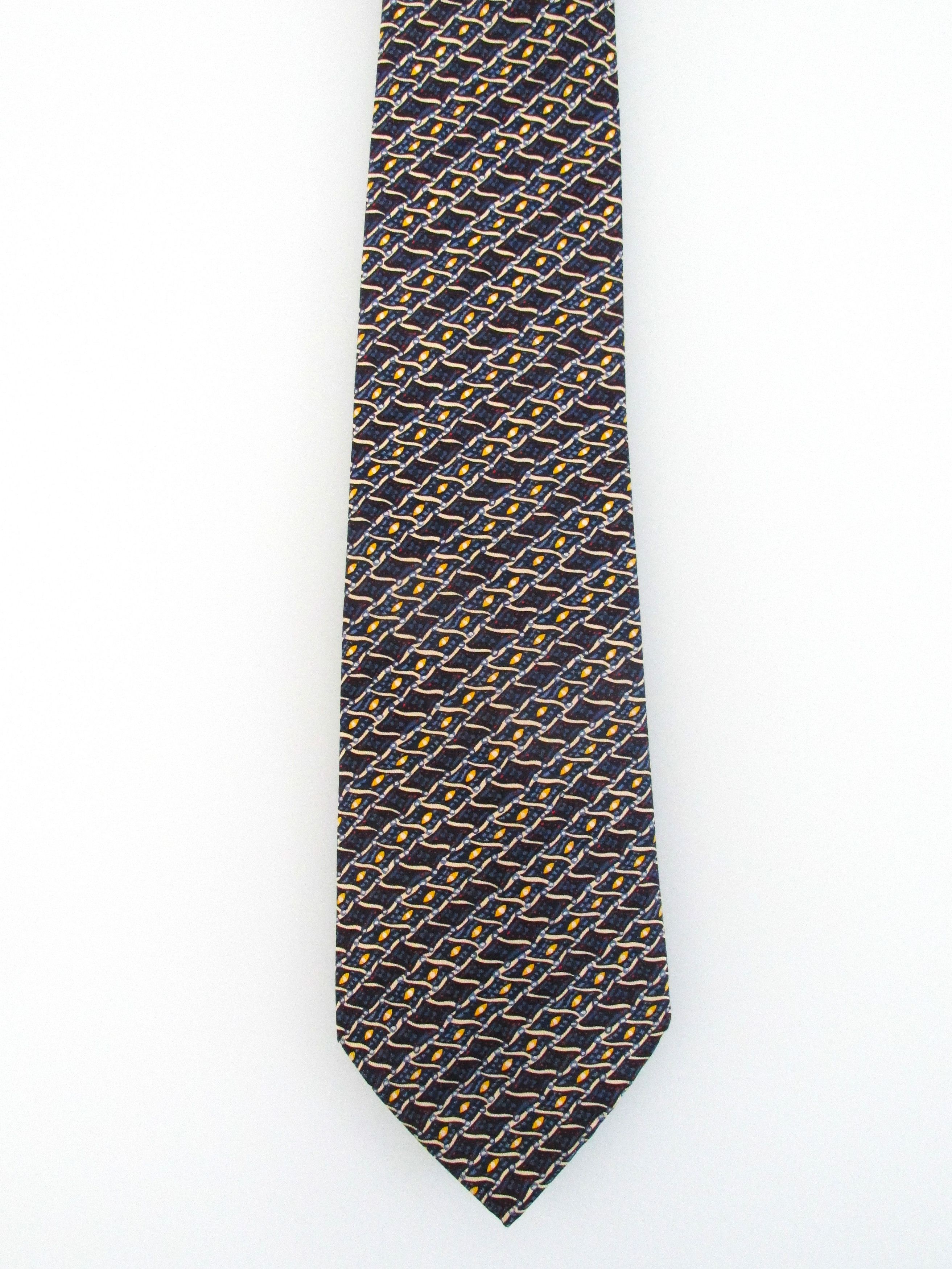 Hermes Hermes Vintage Men's Silk Tie Size ONE SIZE - 2 Thumbnail