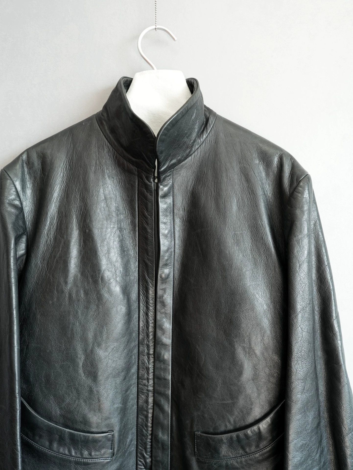 Yohji Yamamoto Yohji Yamamoto 00AW Snap Button Leather Jacket 2 Size US M / EU 48-50 / 2 - 5 Thumbnail
