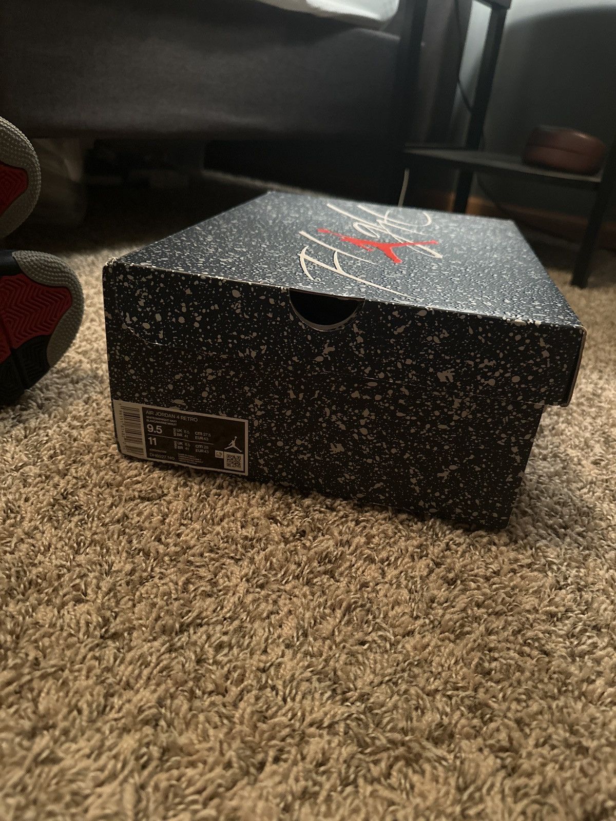 Jordan Brand Retro 4 midnight navy Size US 9.5 / EU 42-43 - 6 Thumbnail