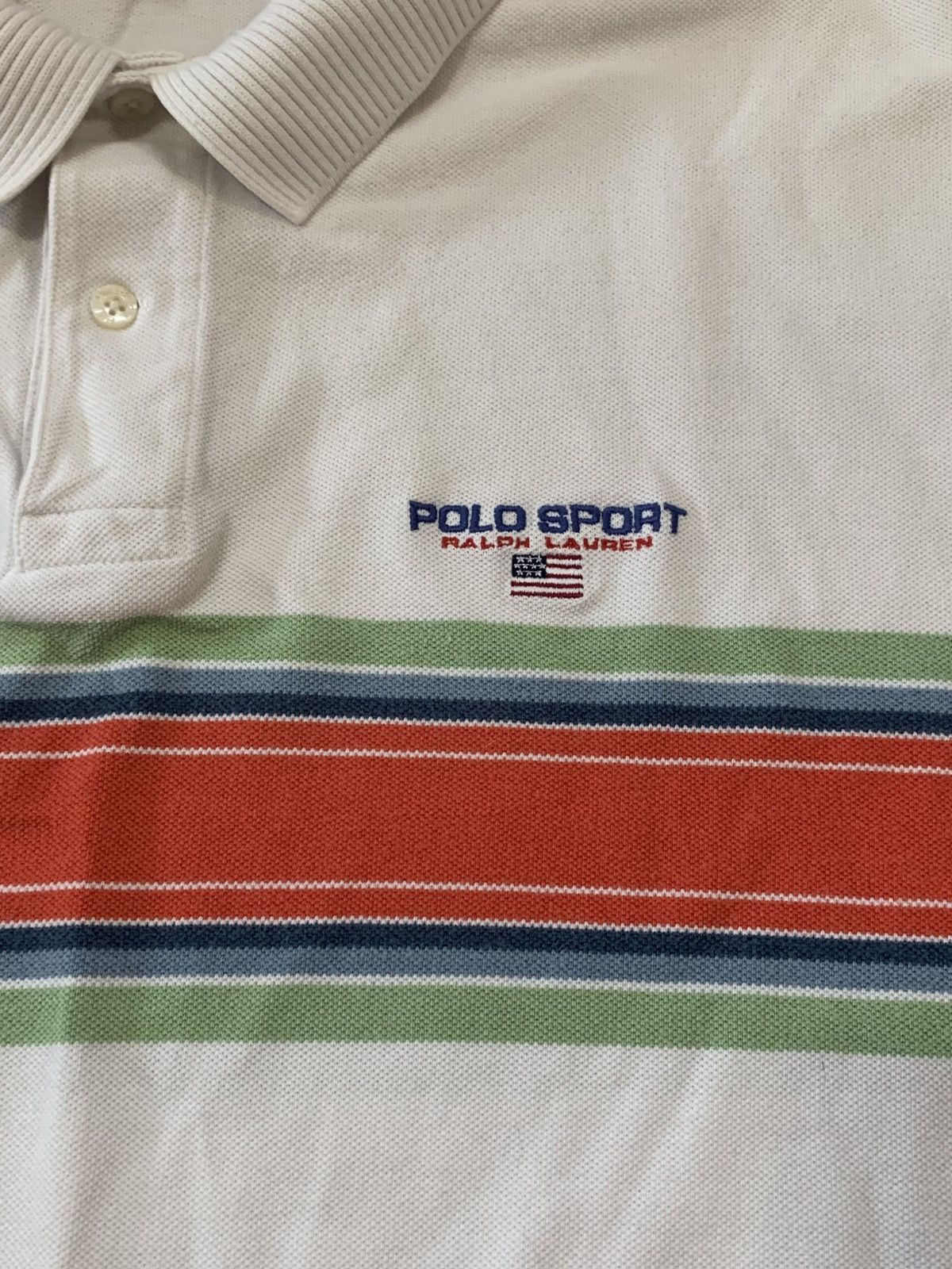 Polo Ralph Lauren SzL- Polo Sport Ralph Lauren Short Sleeve Aztec Stripe Polo Size US L / EU 52-54 / 3 - 14 Thumbnail