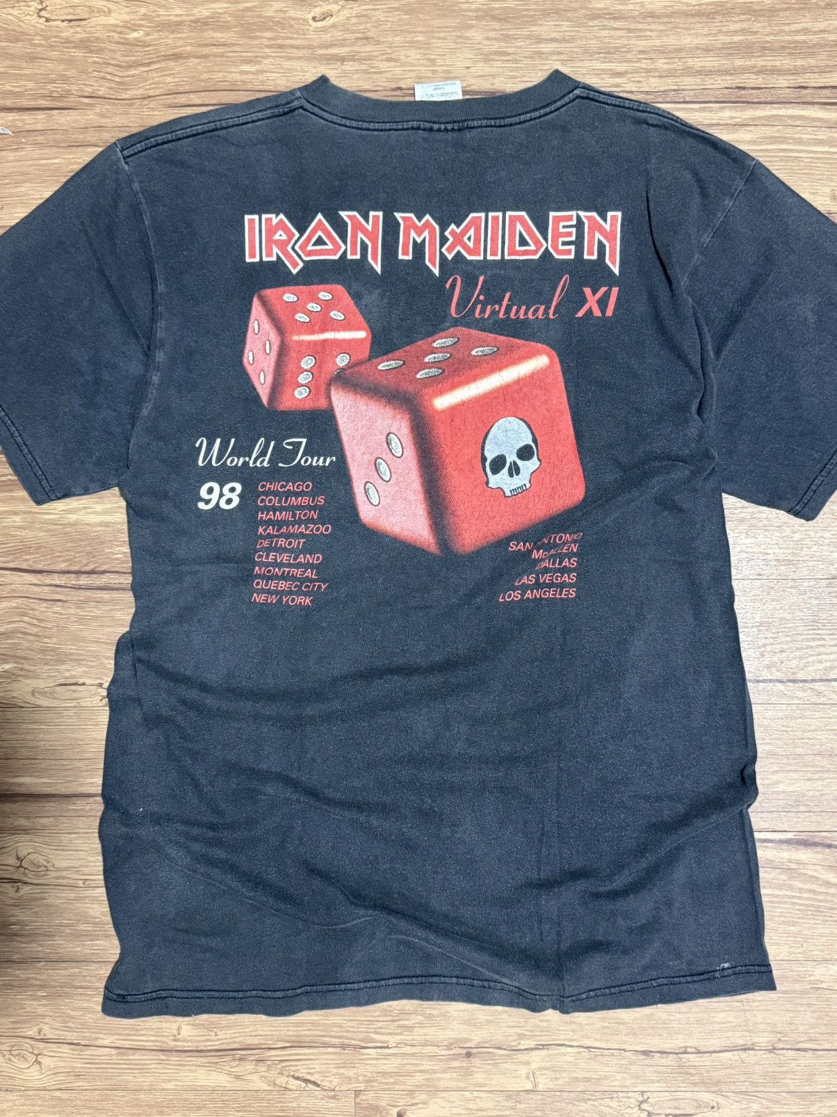 Tultex IRON MAIDEN TOUR VIRTUAL xi 1998 Angel & Gambler USA Size US L / EU 52-54 / 3 - 2 Thumbnail