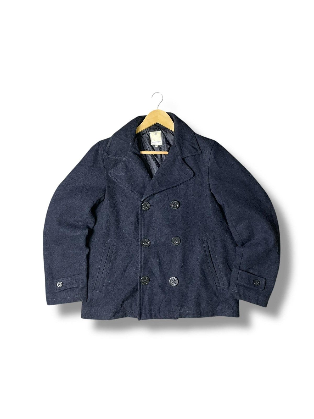 Japanese Brand × Vintage Sevendays Sunday Double Breasted Wool Coat (3) Size US L / EU 52-54 / 3 - 1 Thumbnail