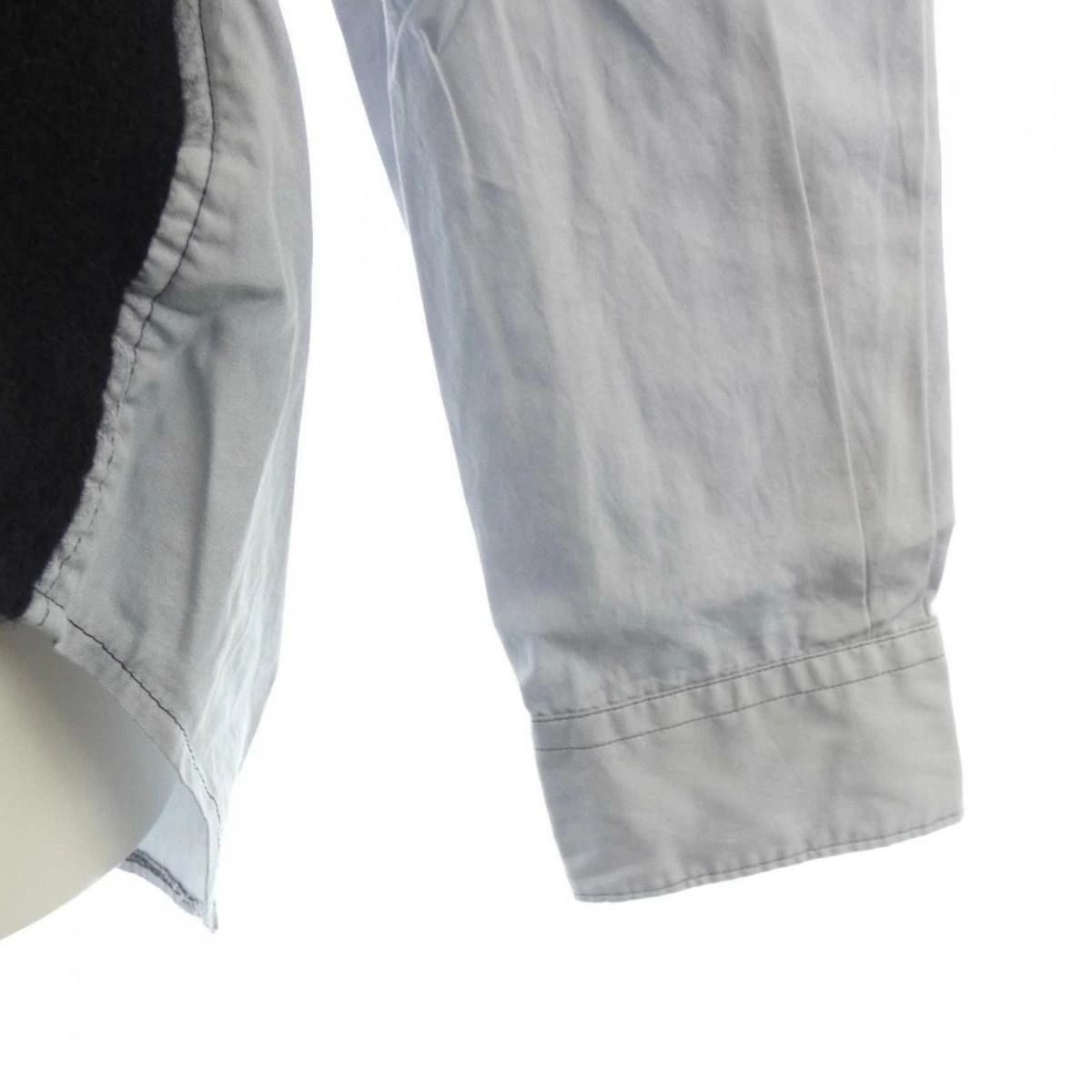 Comme des Garcons Homme Plus Shirt Cotton Wool Long Sleeve Button Up Plain Gray Size US M / EU 48-50 / 2 - 5 Thumbnail