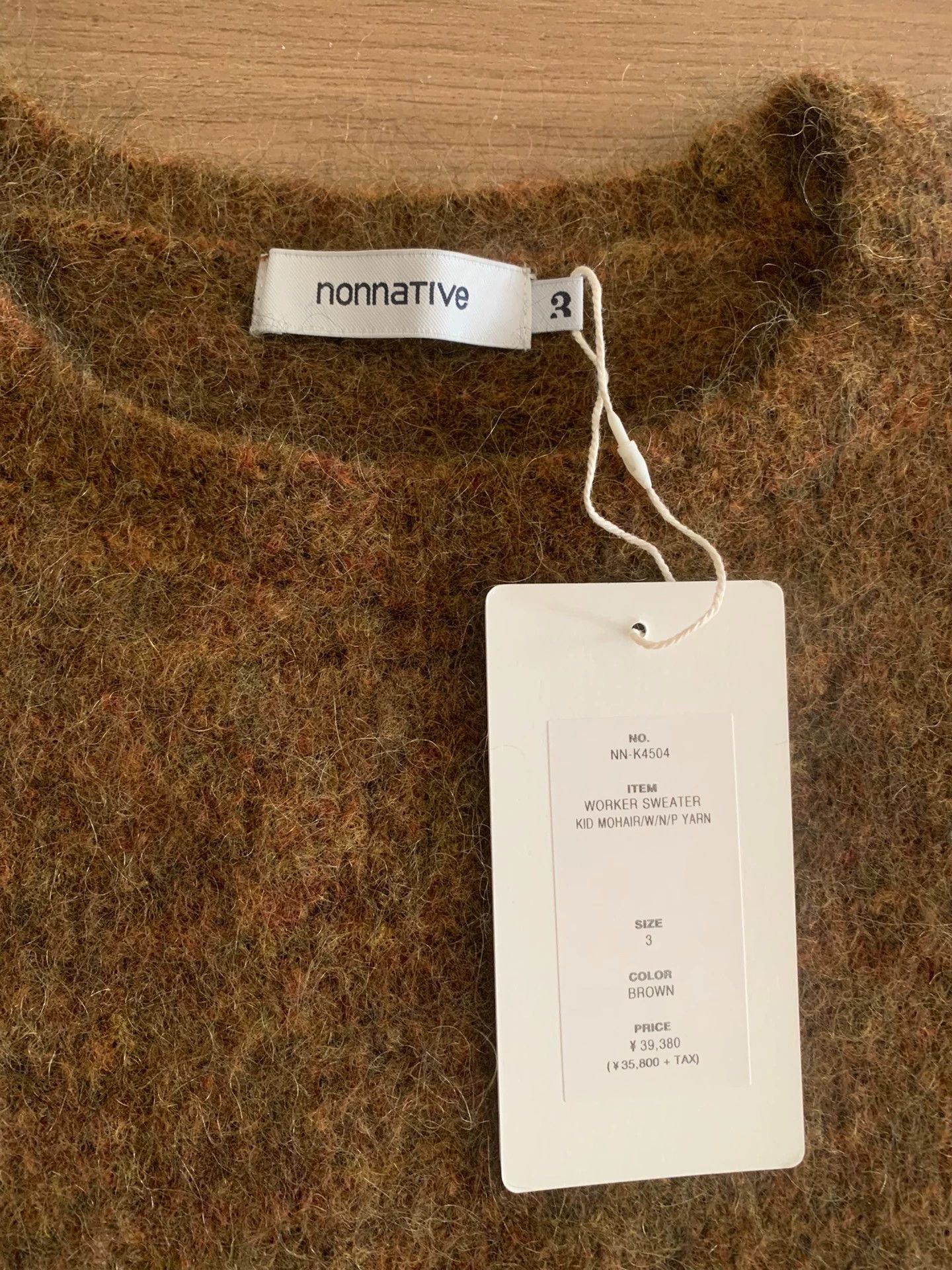 NASCAR nonnative WORKER SWEATER Kid Mohair Blend Size 3 Size US L / EU 52-54 / 3 - 2 Thumbnail