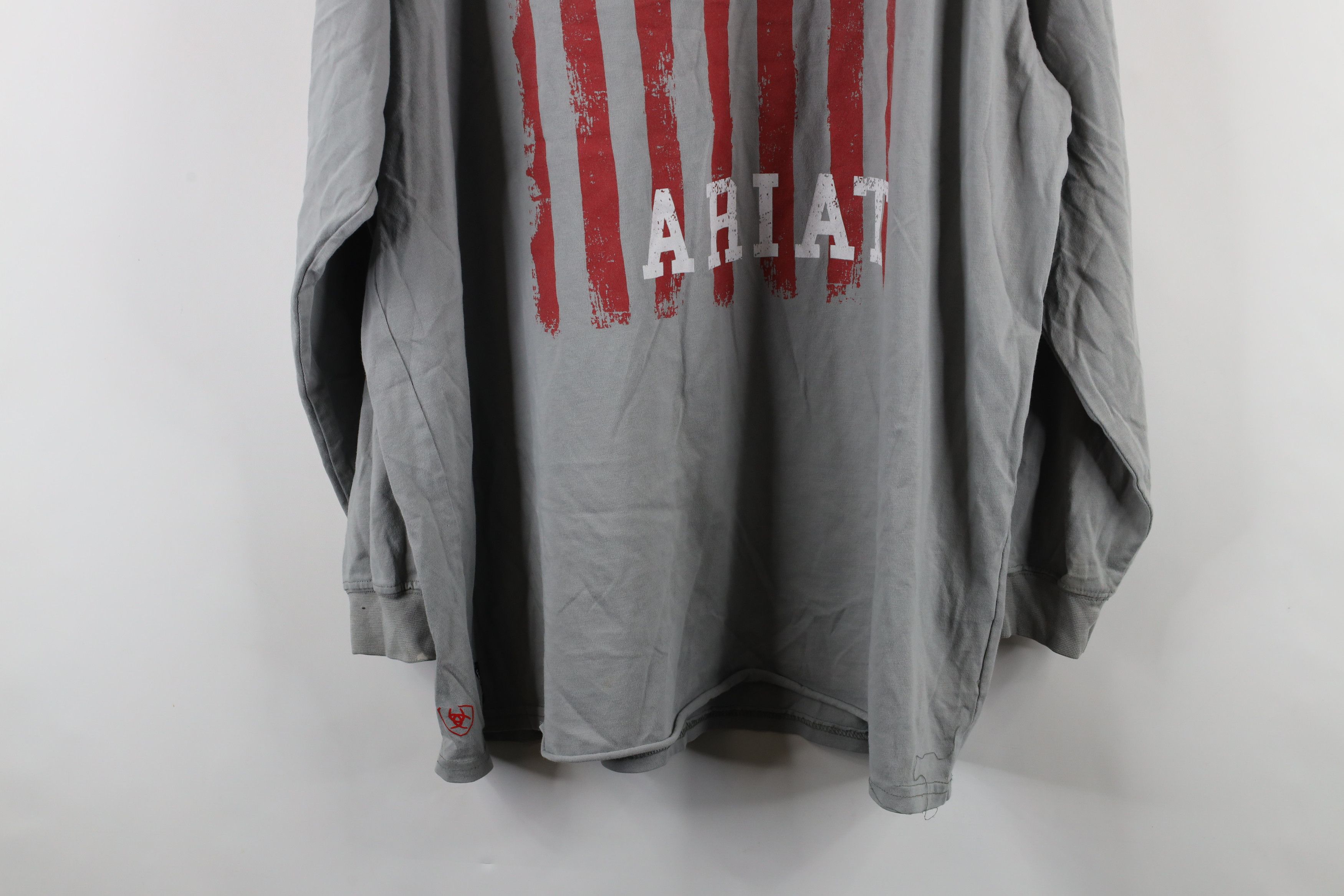 Ariat × Vintage Ariat Spell Fire Flame Resistant Long Sleeve T-Shirt Gray Size US XXL / EU 58 / 5 - 17 Thumbnail
