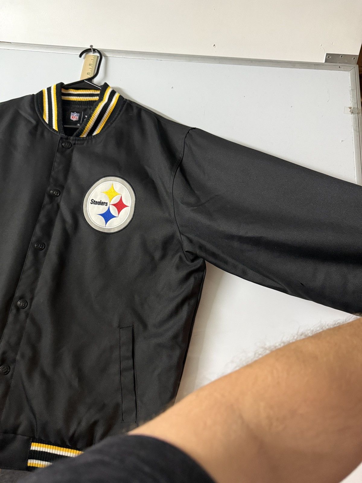 NFL Vintage 80s Pittsburgh Steelers NFL Football Jacket Size US XL / EU 56 / 4 - 5 Thumbnail