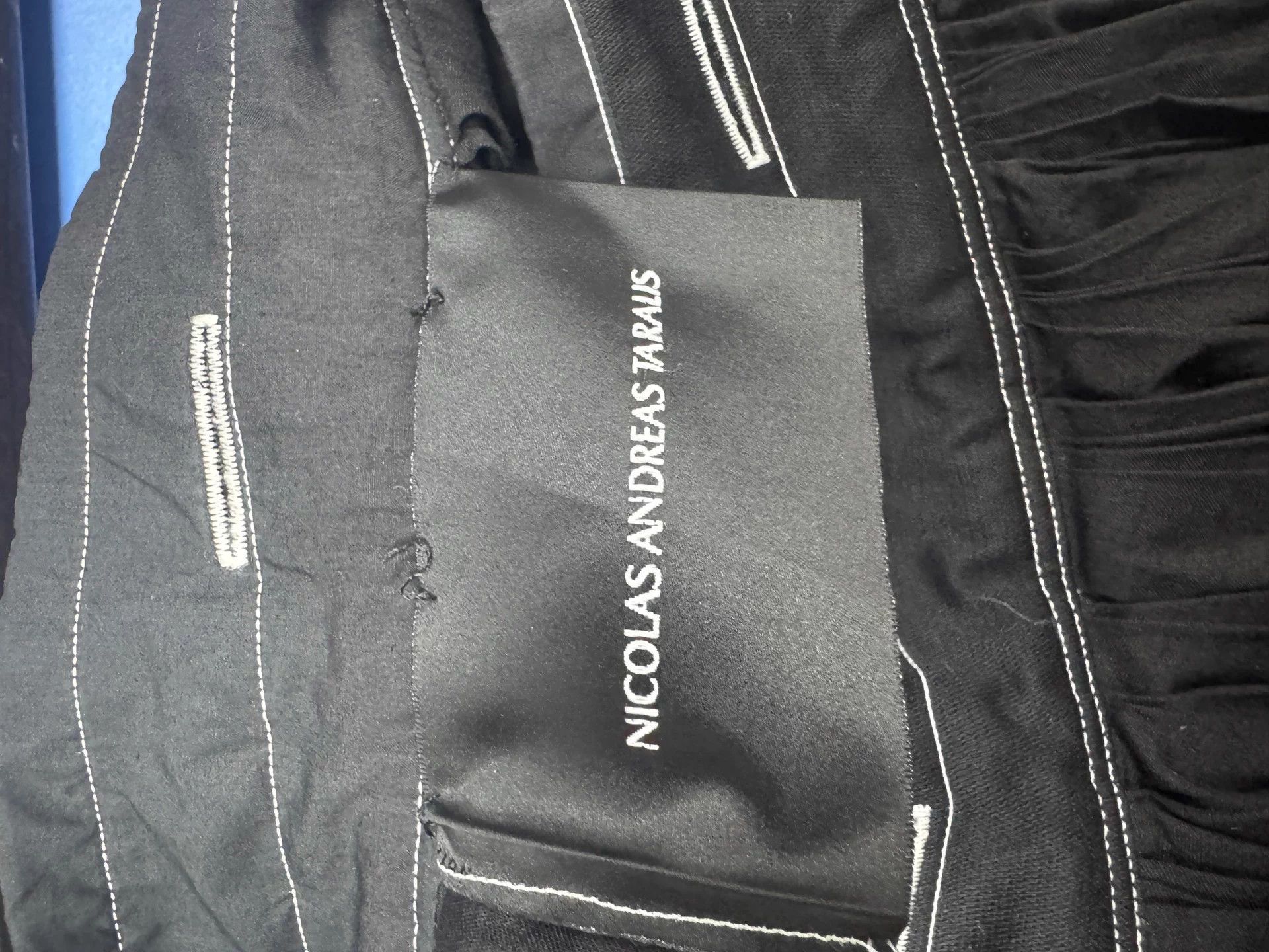 Nicolas Andreas Taralis NICOLAS ANDREAS TARALIS Black Pleated Skirt TU Size 24" / US 00 / IT 34 - 3 Thumbnail