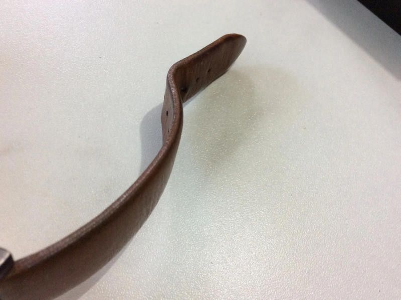 Designer Unknown black dial brown leather strap watch Size ONE SIZE - 3 Thumbnail