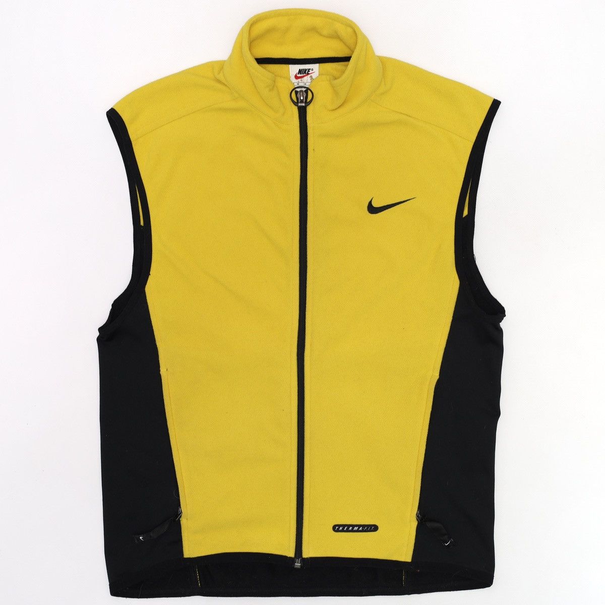 Nike Nike Vintage Yellow Fleece Vest Zip Size US M / EU 48-50 / 2 - 1 Thumbnail